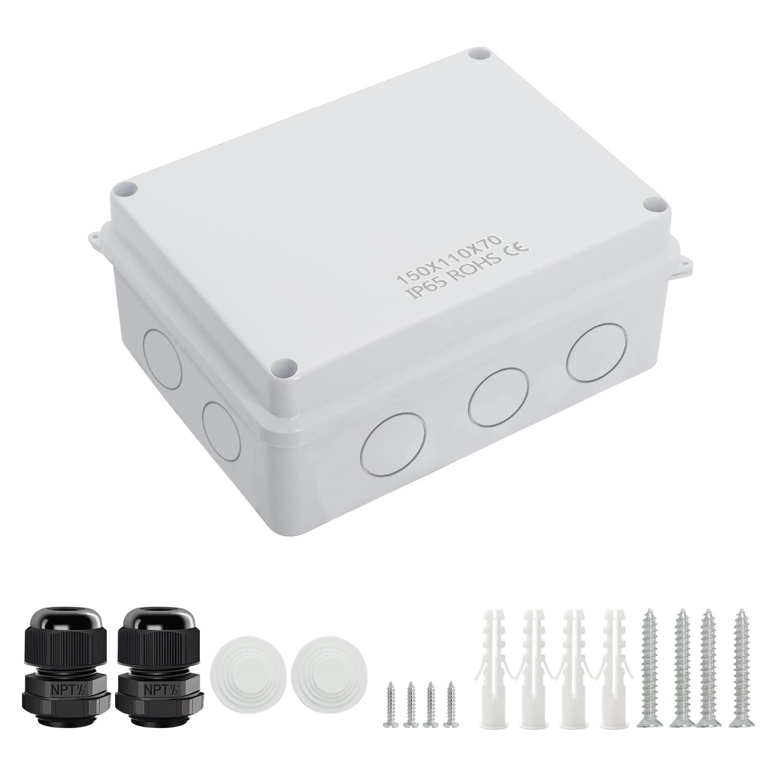 Caja de Conexiones LeMotech IP65 Plástico ABS 15x11x7 cm