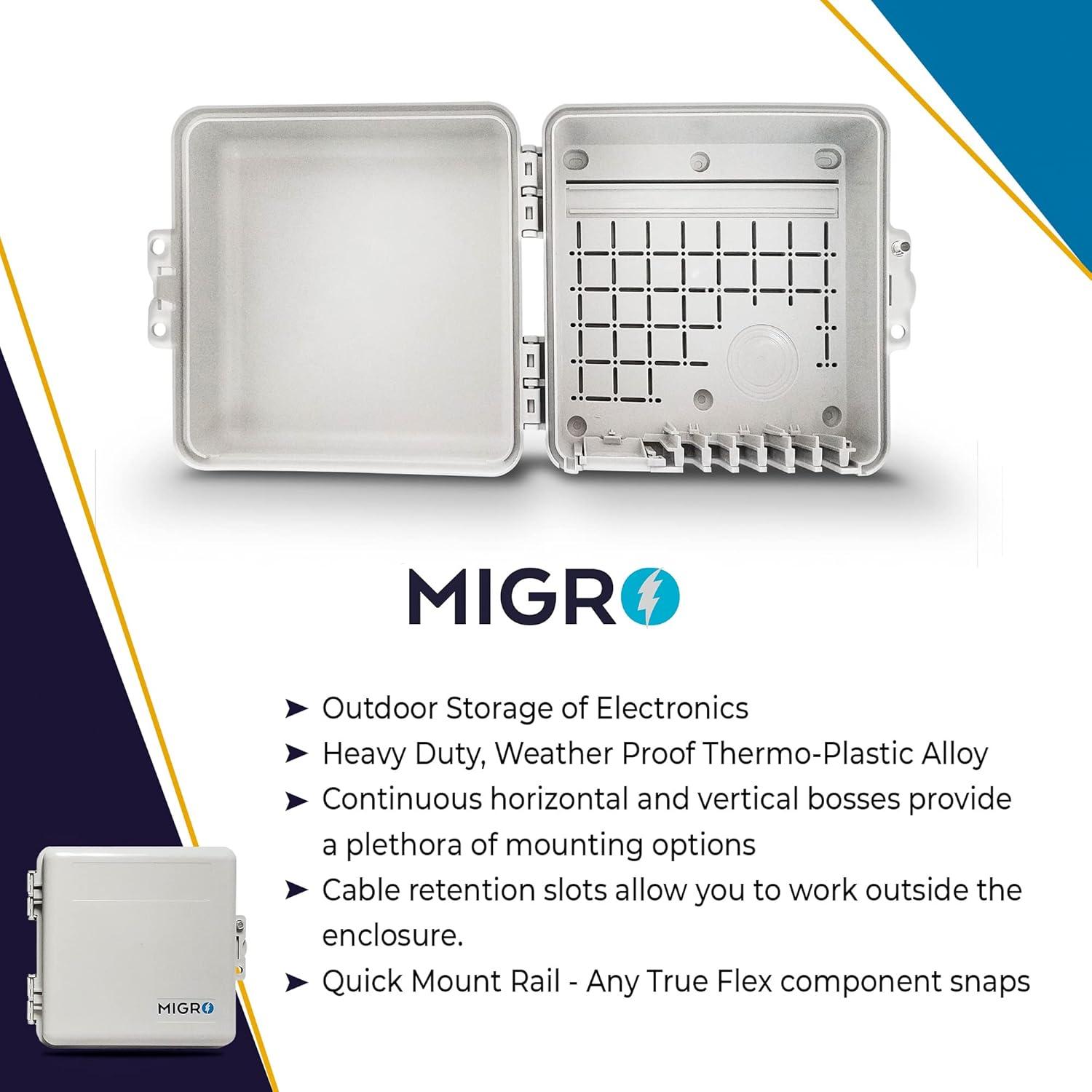 Caja de Conexiones Exterior MIGRO 23.9x23.4x10.4cm IP65