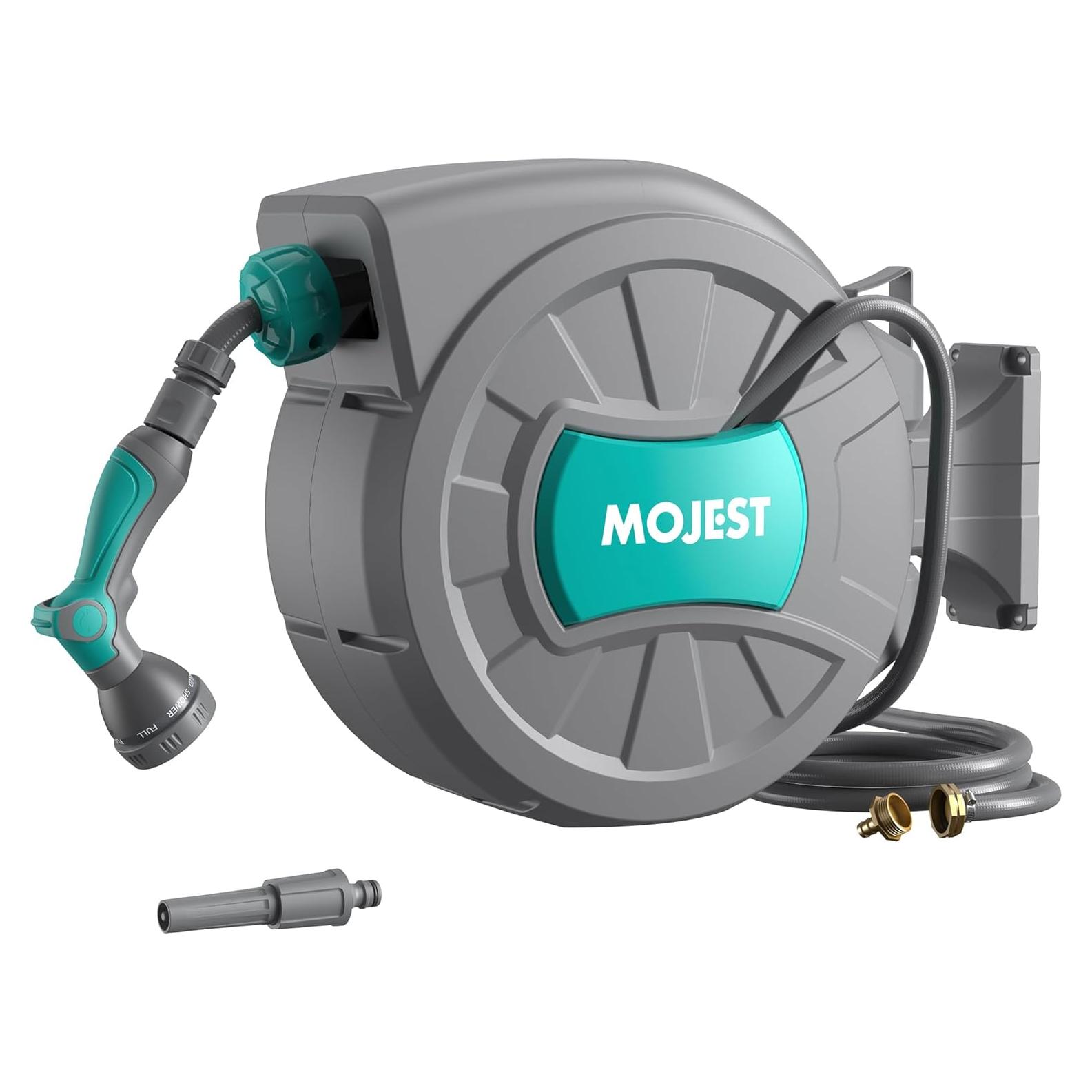 Carrete de Manguera de Jardín Mojest 30,48 m Gris Oscuro