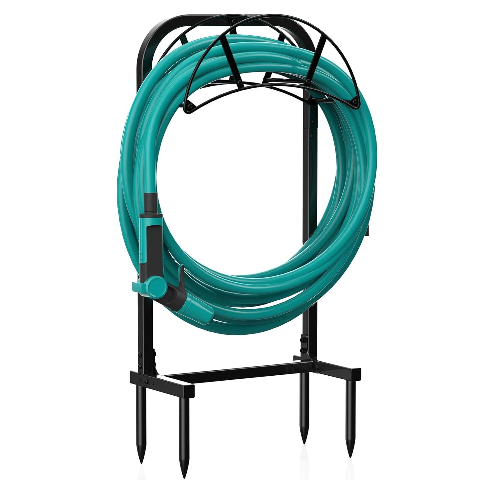 Soporte para Manguera Meykwod 150 pies Metal Negro