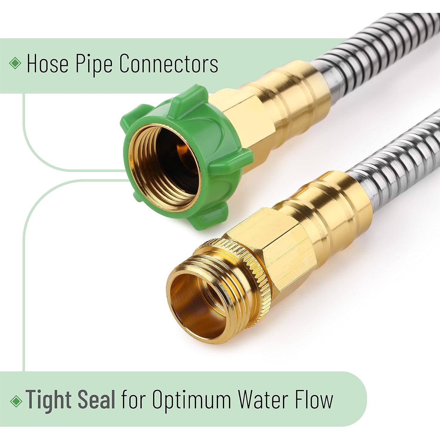 Manguera de Jardín Corta UNCO 91 cm Acero Inoxidable Flexible