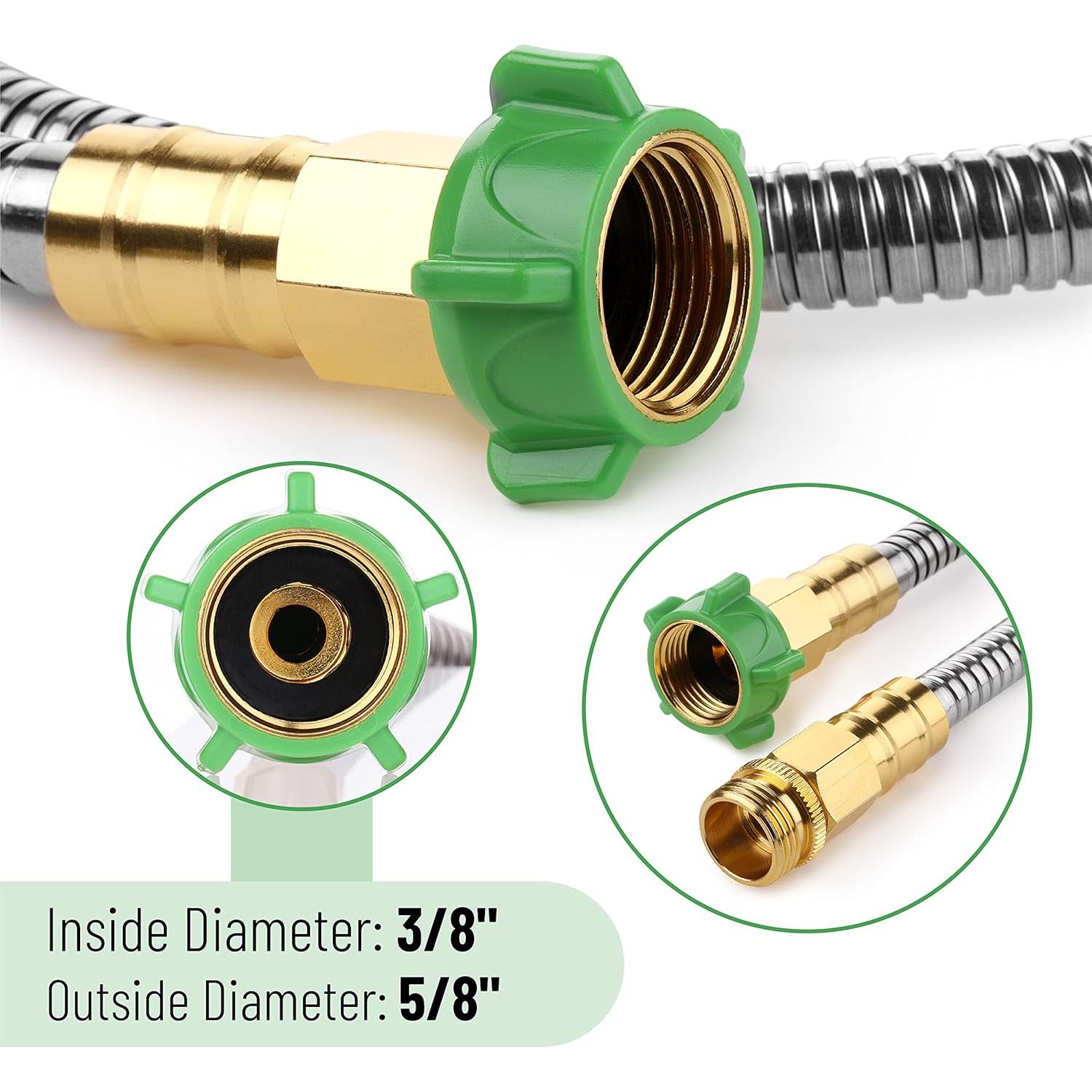 Manguera de Jardín Corta UNCO 91 cm Acero Inoxidable Flexible