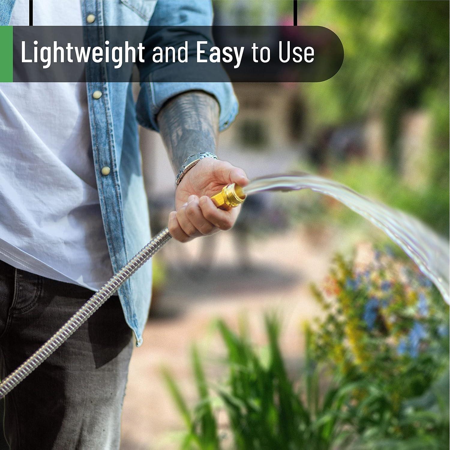 Manguera de Jardín Corta UNCO 91 cm Acero Inoxidable Flexible