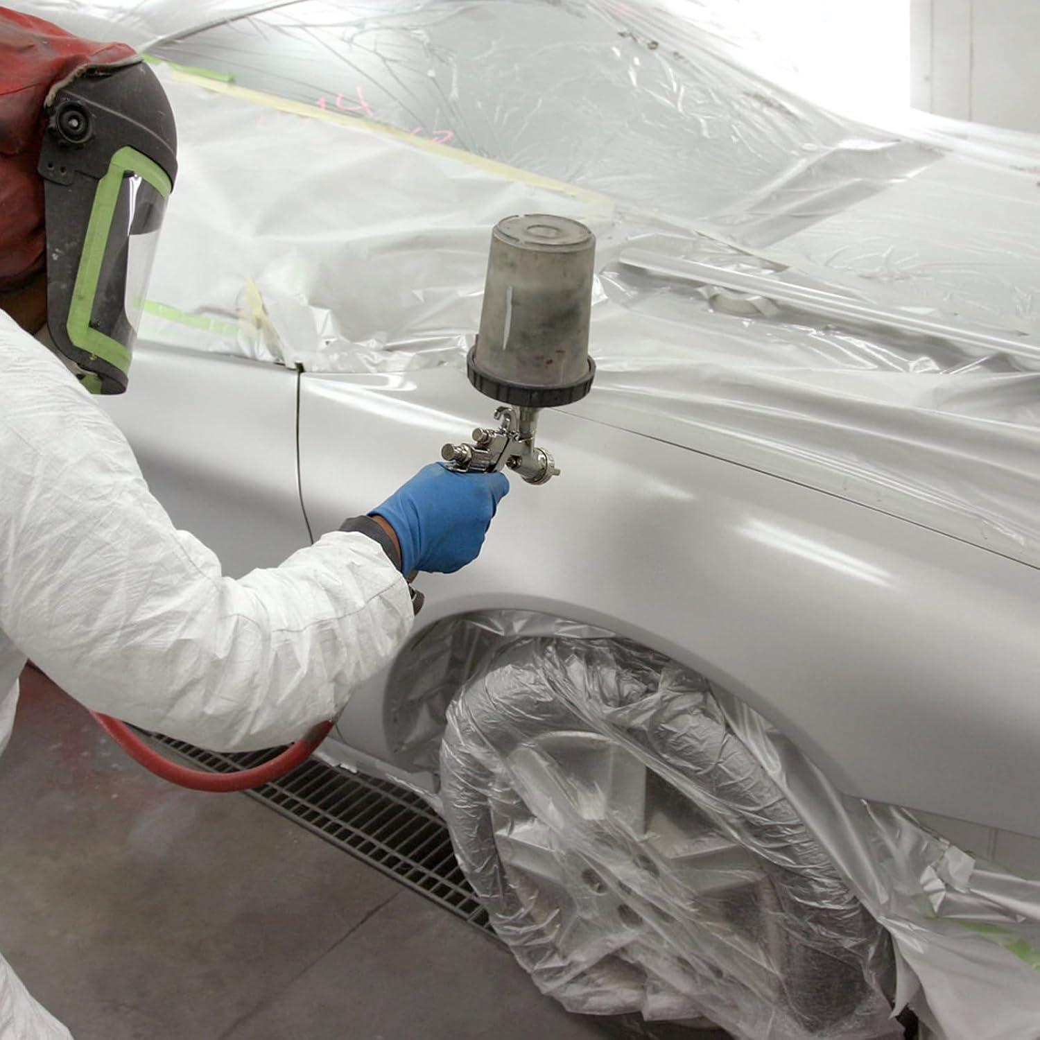 4 Rollos de Plástico para Pintores Gyfent 2.7m x 27m Adhesivo