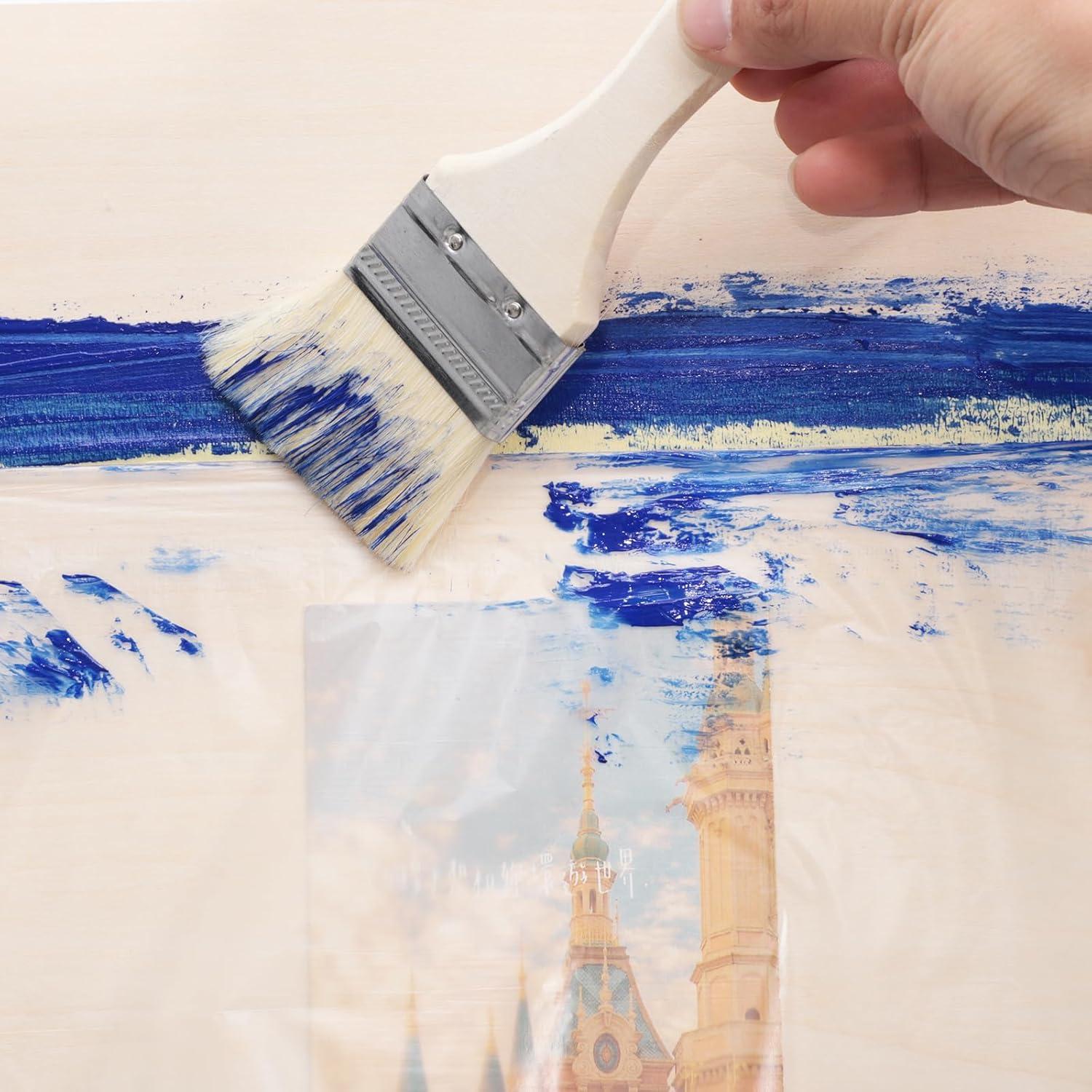 4 Rollos de Plástico para Pintores Gyfent 2.7m x 27m Adhesivo