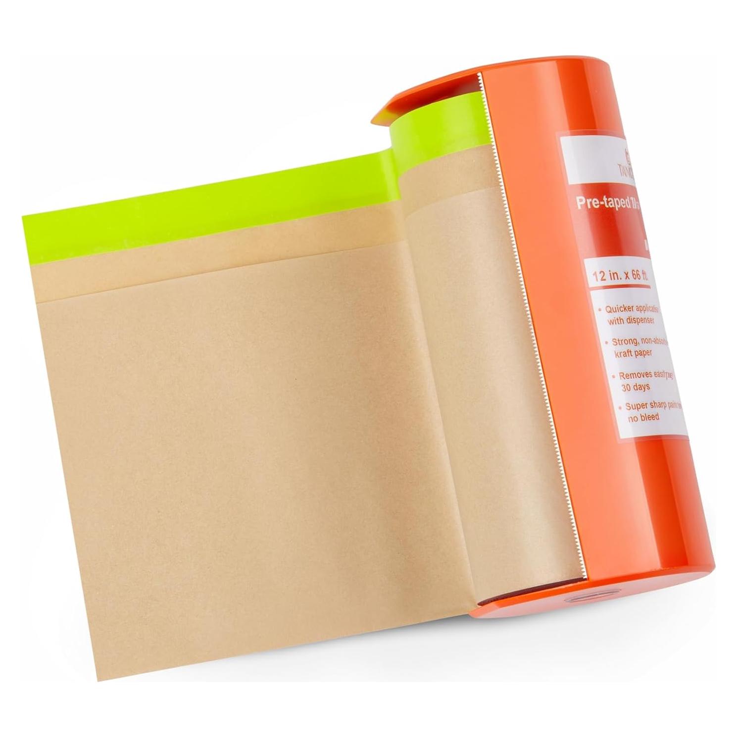 Papel de Enmascarar Pre-Adhesivo Tangibay 30.48 cm x 20.12 m