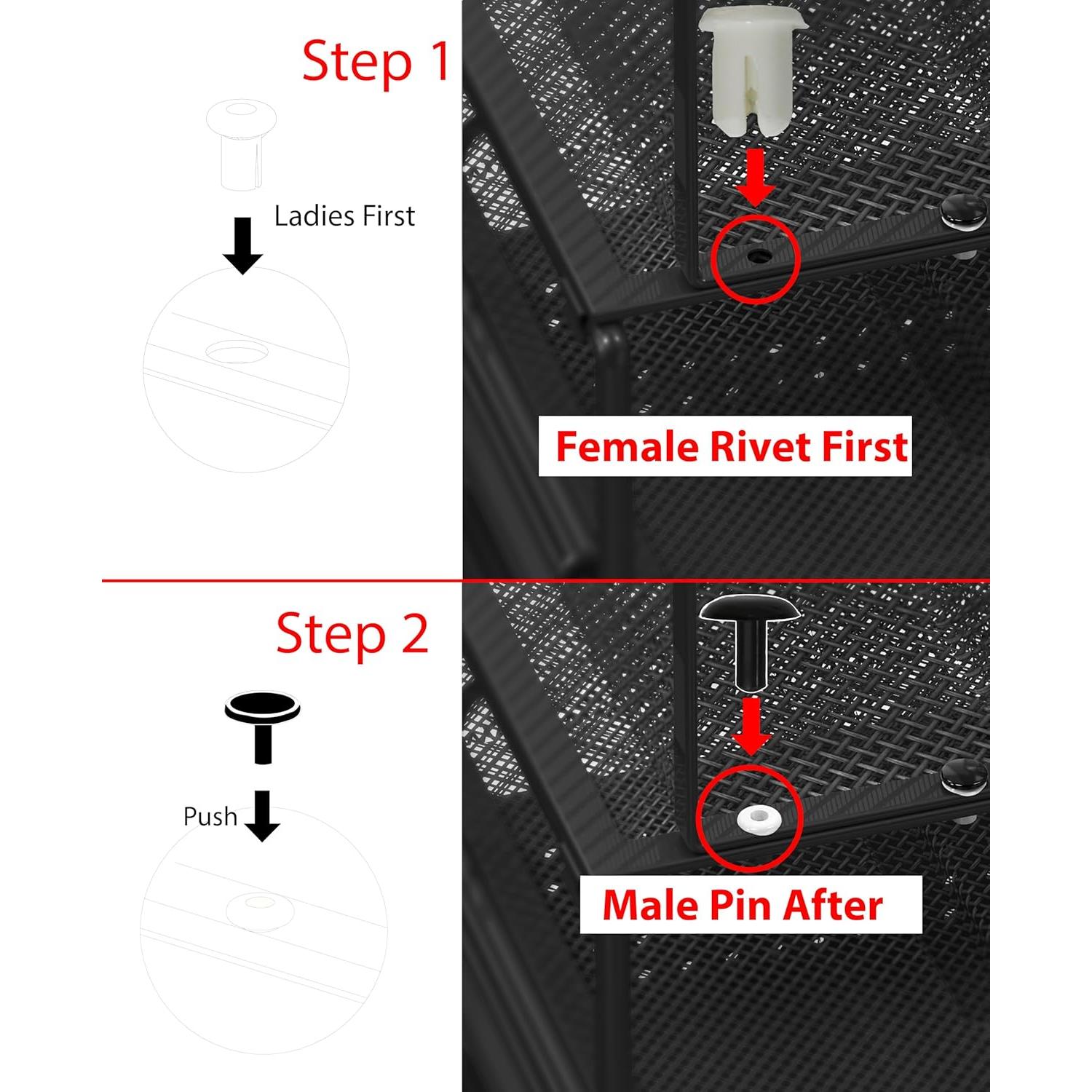 Organizador de Escritorio Simple Houseware Negro con Cajón