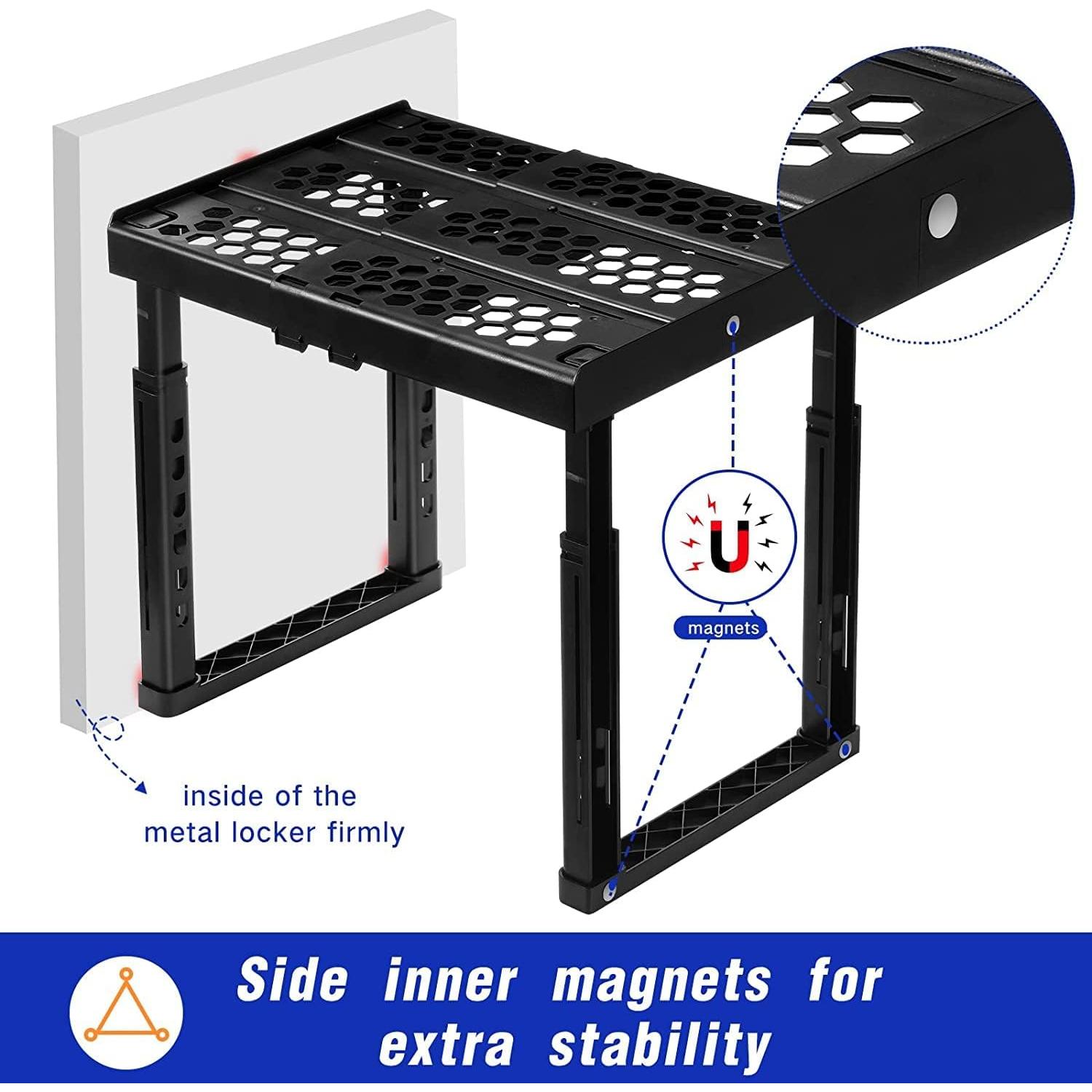 Estante Organizador Ajustable Piffny para Locker Negro