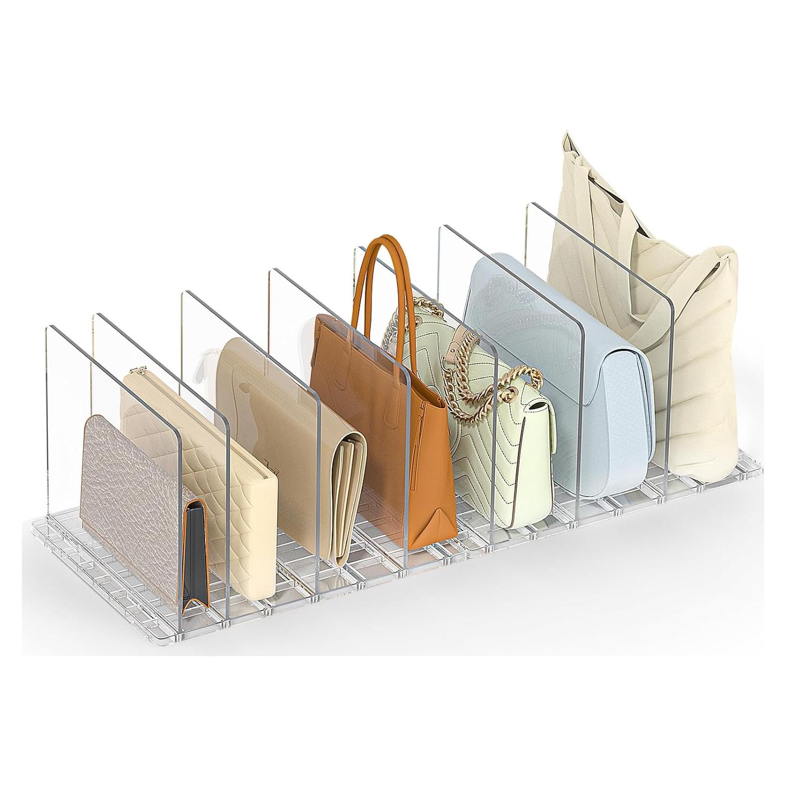 Organizador de Bolsos SortNStore 2 Estantes Ajustable Transparente
