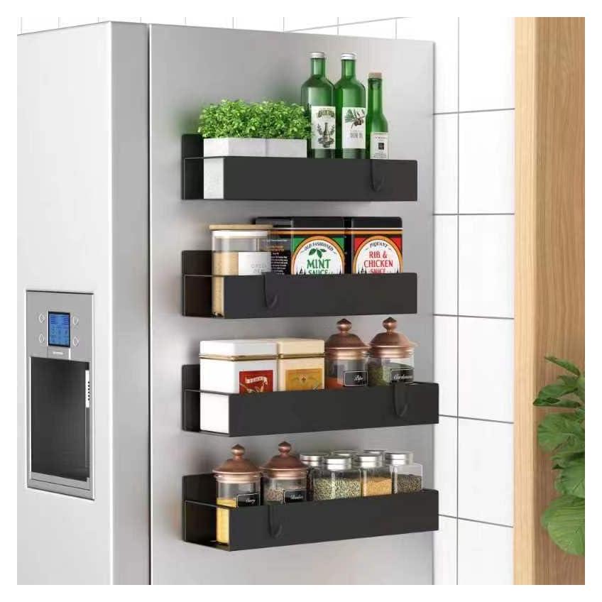 Organizador de especias magnético HuggieGems 4 unidades negro