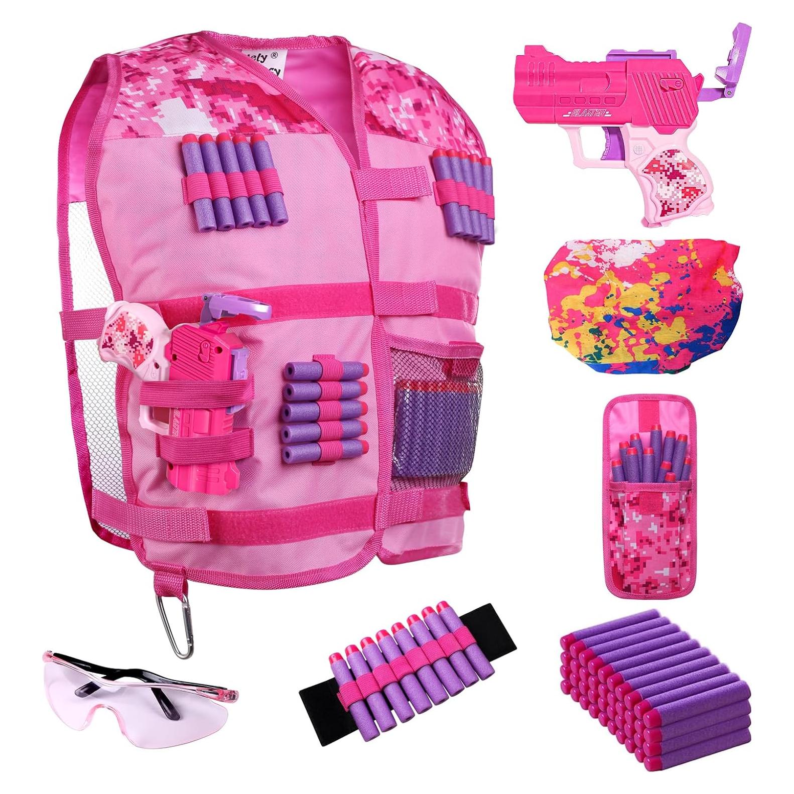 Chaleco Táctico Hely Cancy para Niñas con Blaster y Dardos