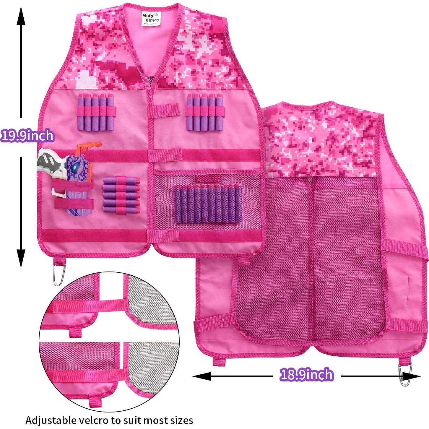 Chaleco Táctico Hely Cancy para Niñas con Blaster y Dardos