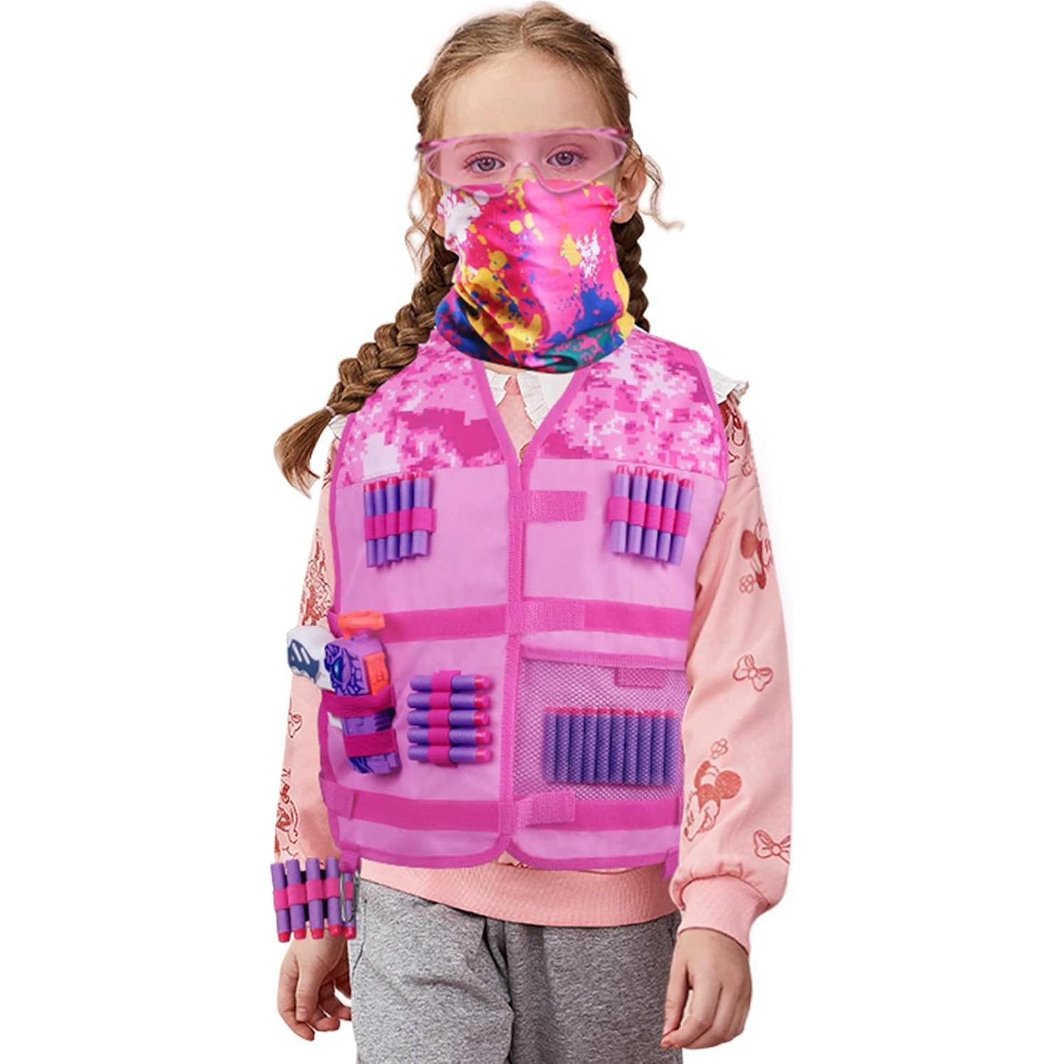 Chaleco Táctico Hely Cancy para Niñas con Blaster y Dardos