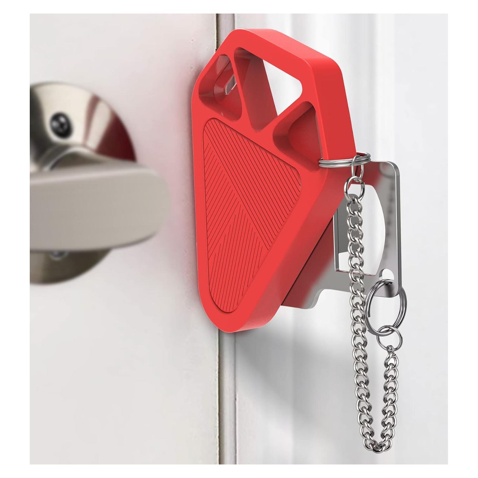 Cerradura de Puerta Portátil WINONLY Roja para Viaje