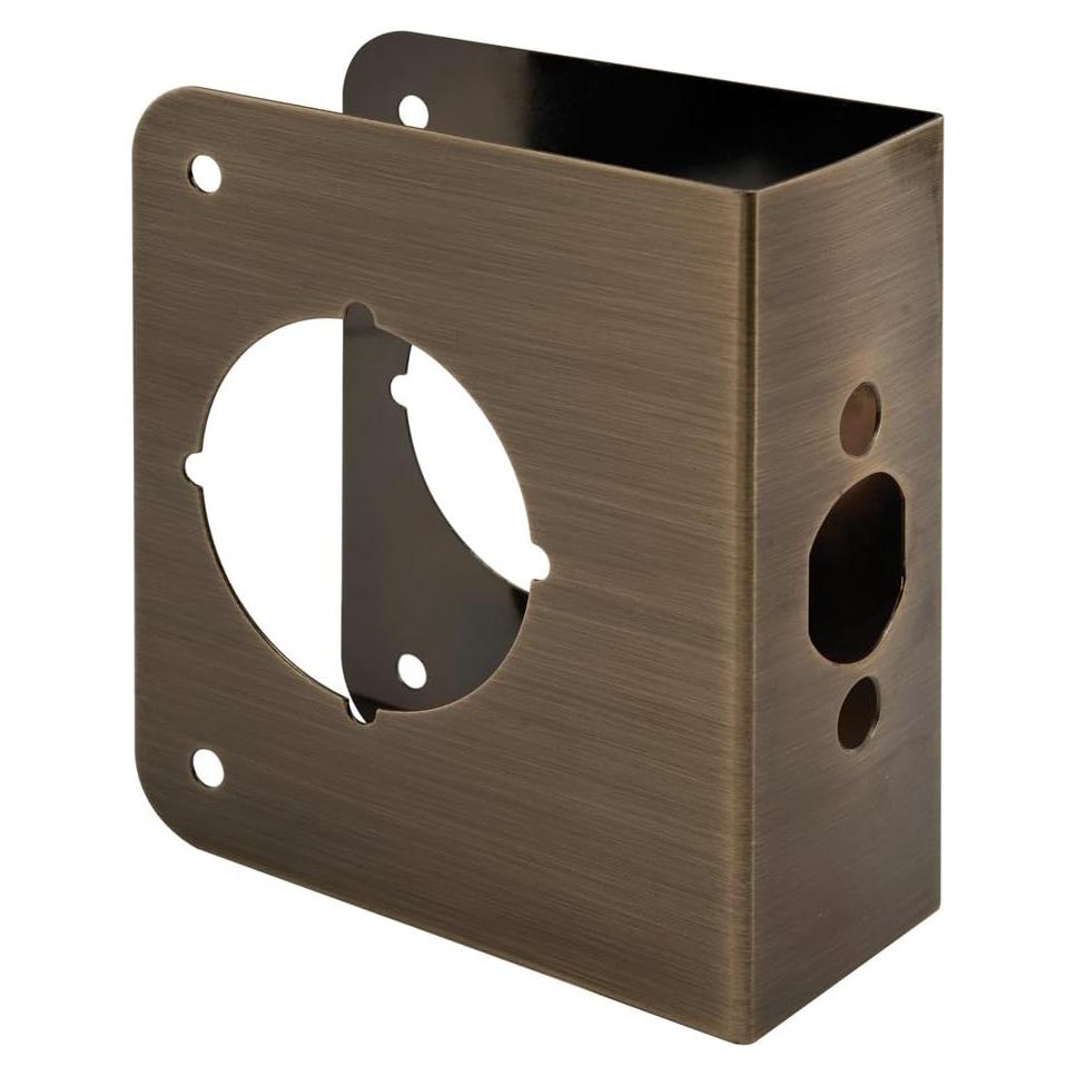 Placa Refuerzo Cerradura Prime-Line U 9573 Latón Antiguo