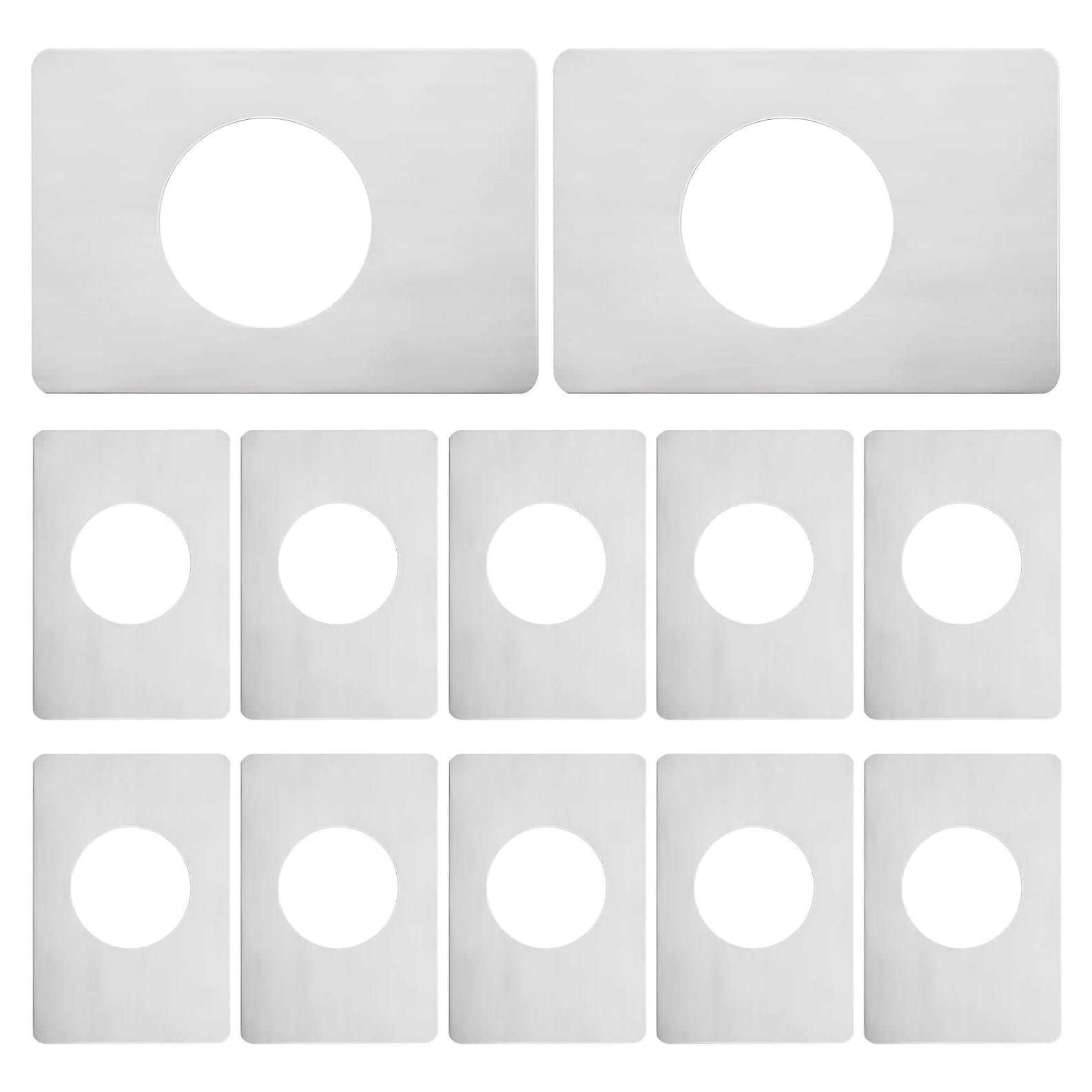 12 Placas de Refuerzo de Puerta MUXHEL Acero Inoxidable