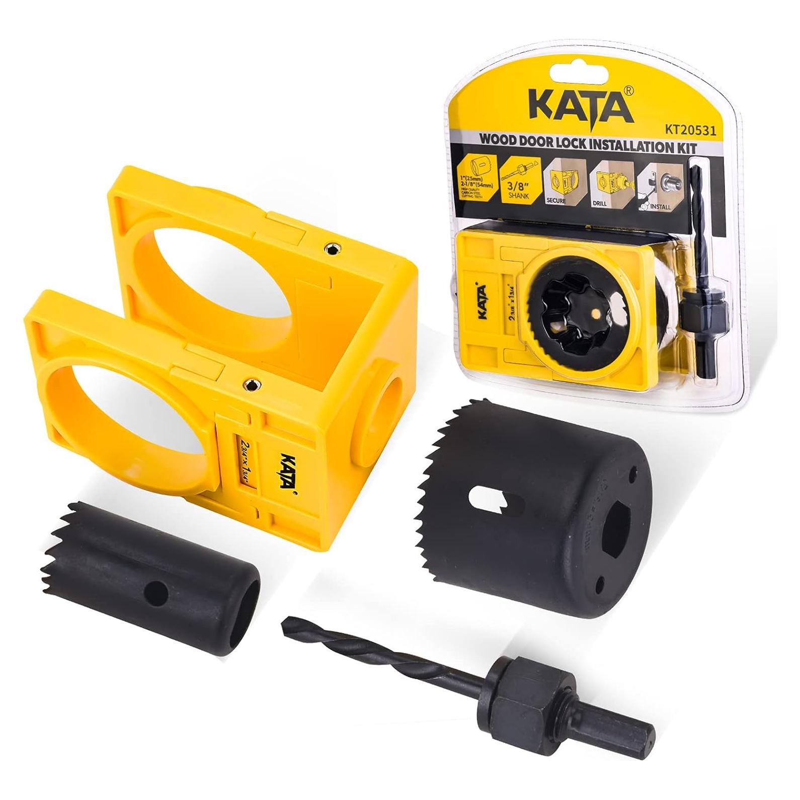 Kit de Instalación de Cerraduras KATA para Puertas de Madera