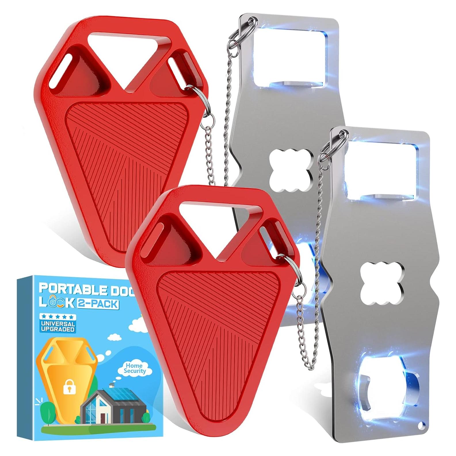 Cerradura de Puerta Portátil HELEMAN Seguridad Mejorada