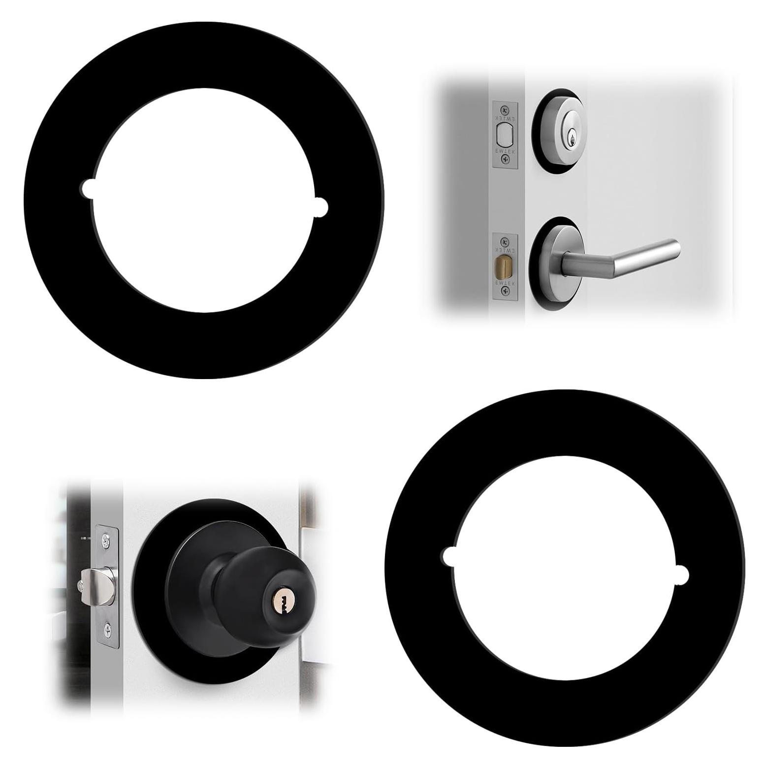 Placa de refuerzo redonda para pomo de puerta Genérico 2 Pzas