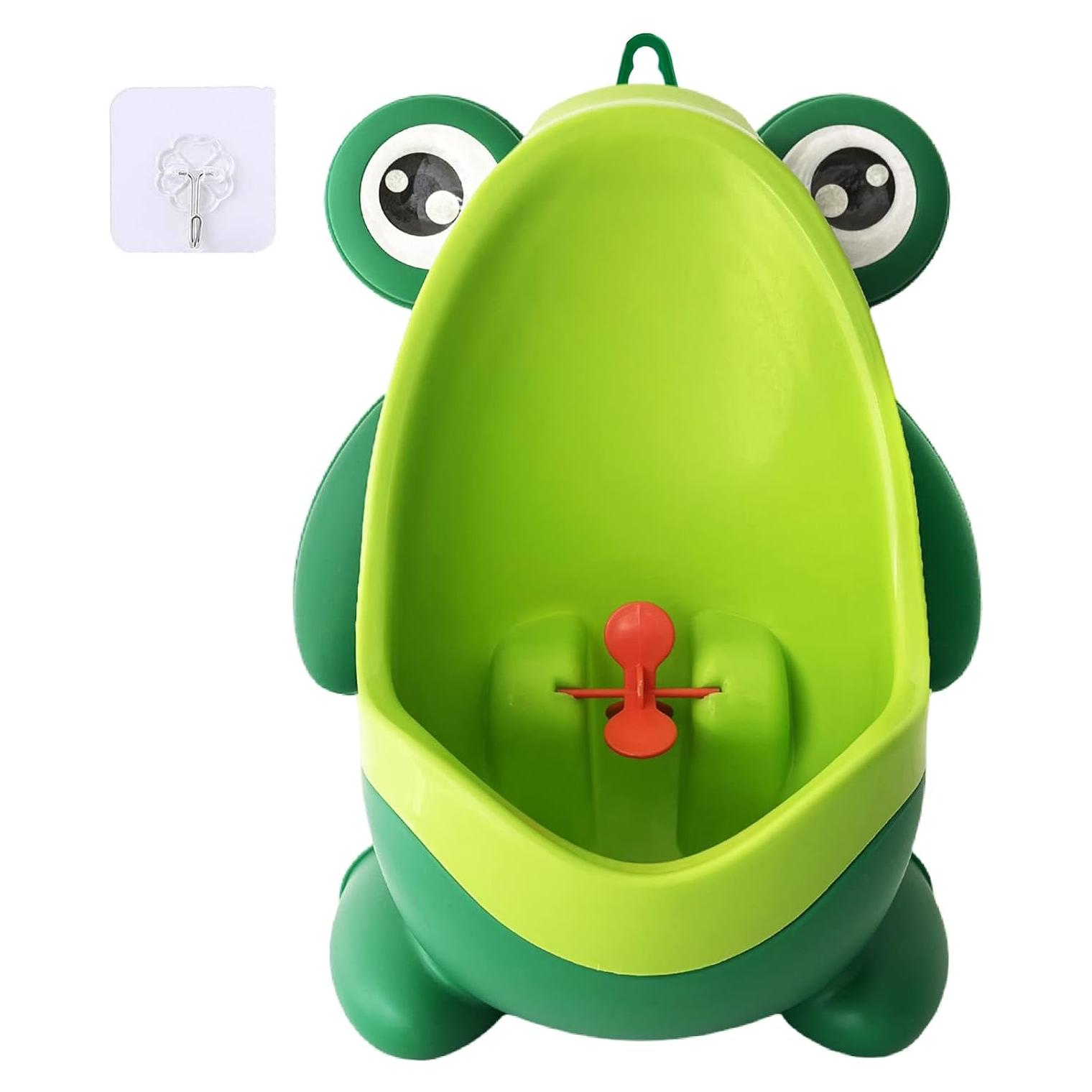 Orinal Divertido para Entrenamiento de Niños Rana Verde