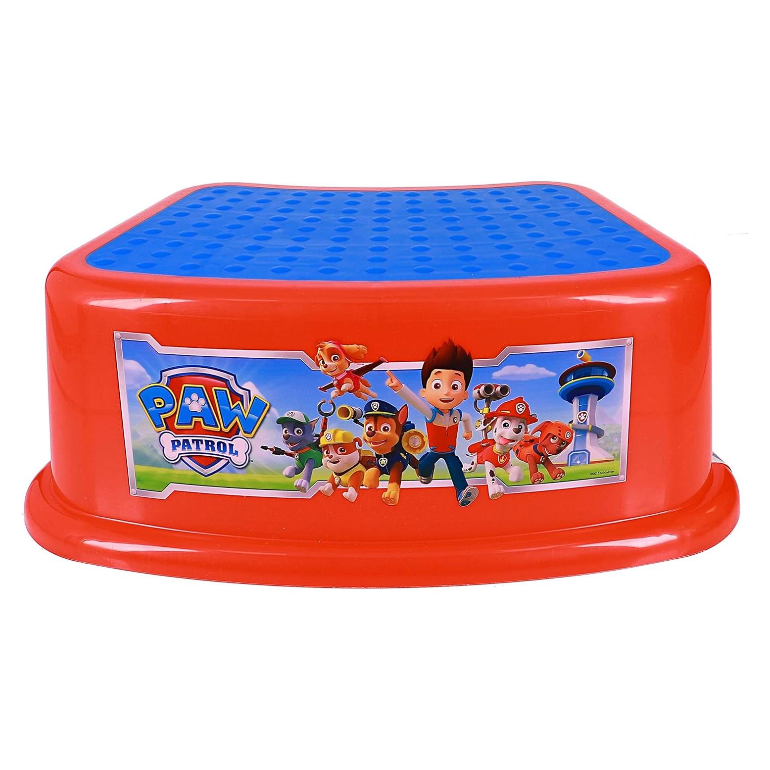 Escalón de baño Ginsey Paw Patrol Rojo y Azul Antideslizante
