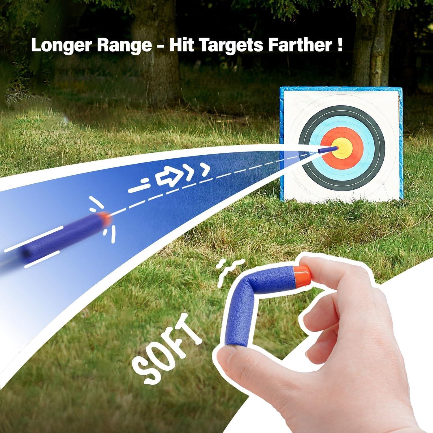 Recarga Dardos AMOSTING 100PCS Compatible Nerf Elite Azul