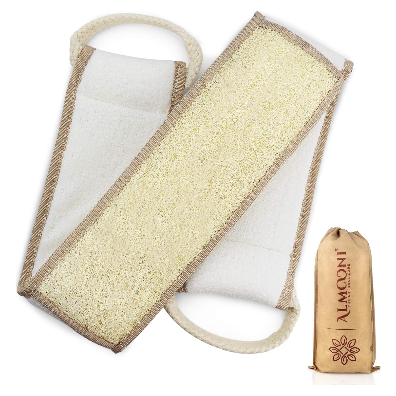 Esponja Exfoliante de Lufa Natural Almooni para Ducha 1 Unidad