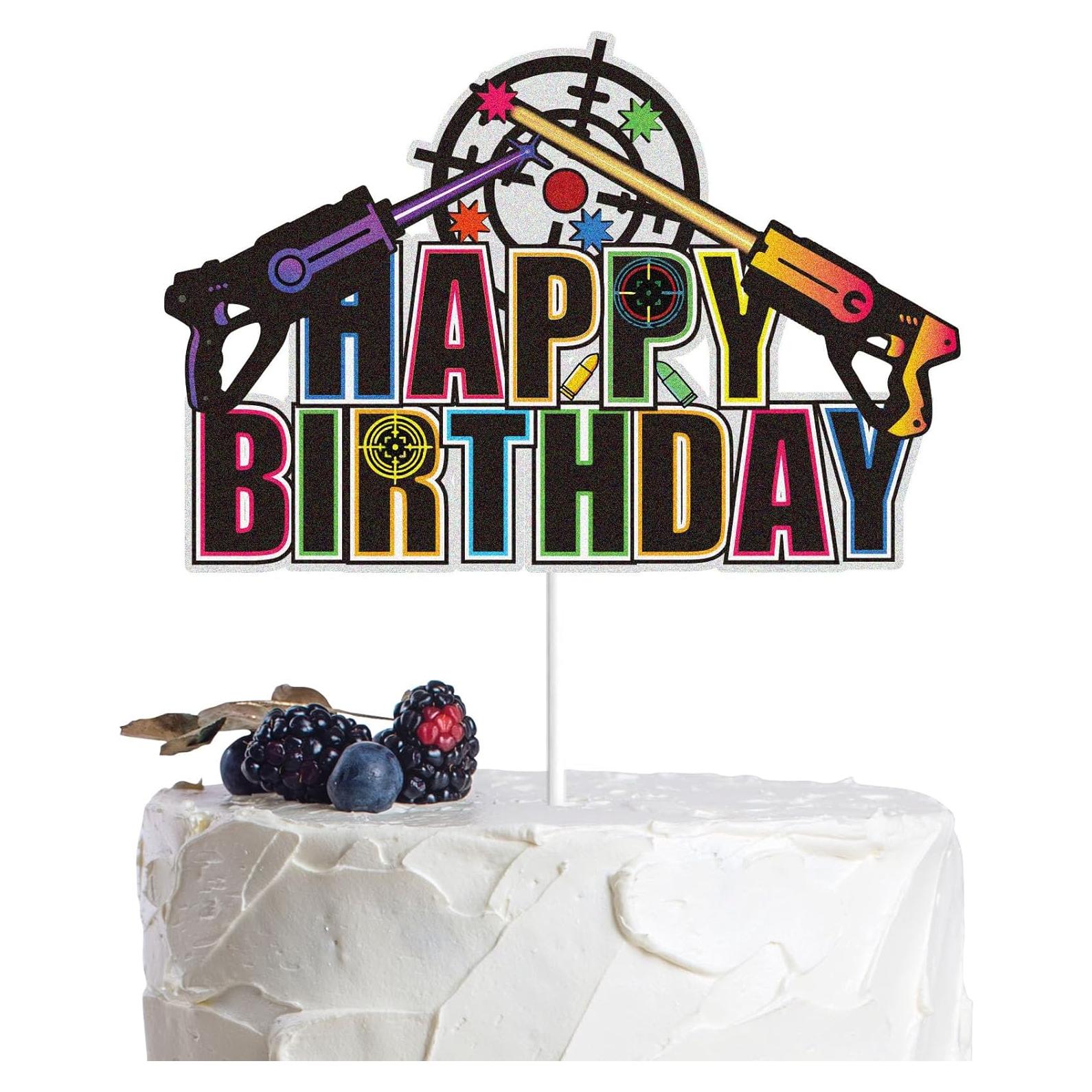 Topper de Pastel de Cumpleaños Feliz Kewey 15cm Decoración Fiesta