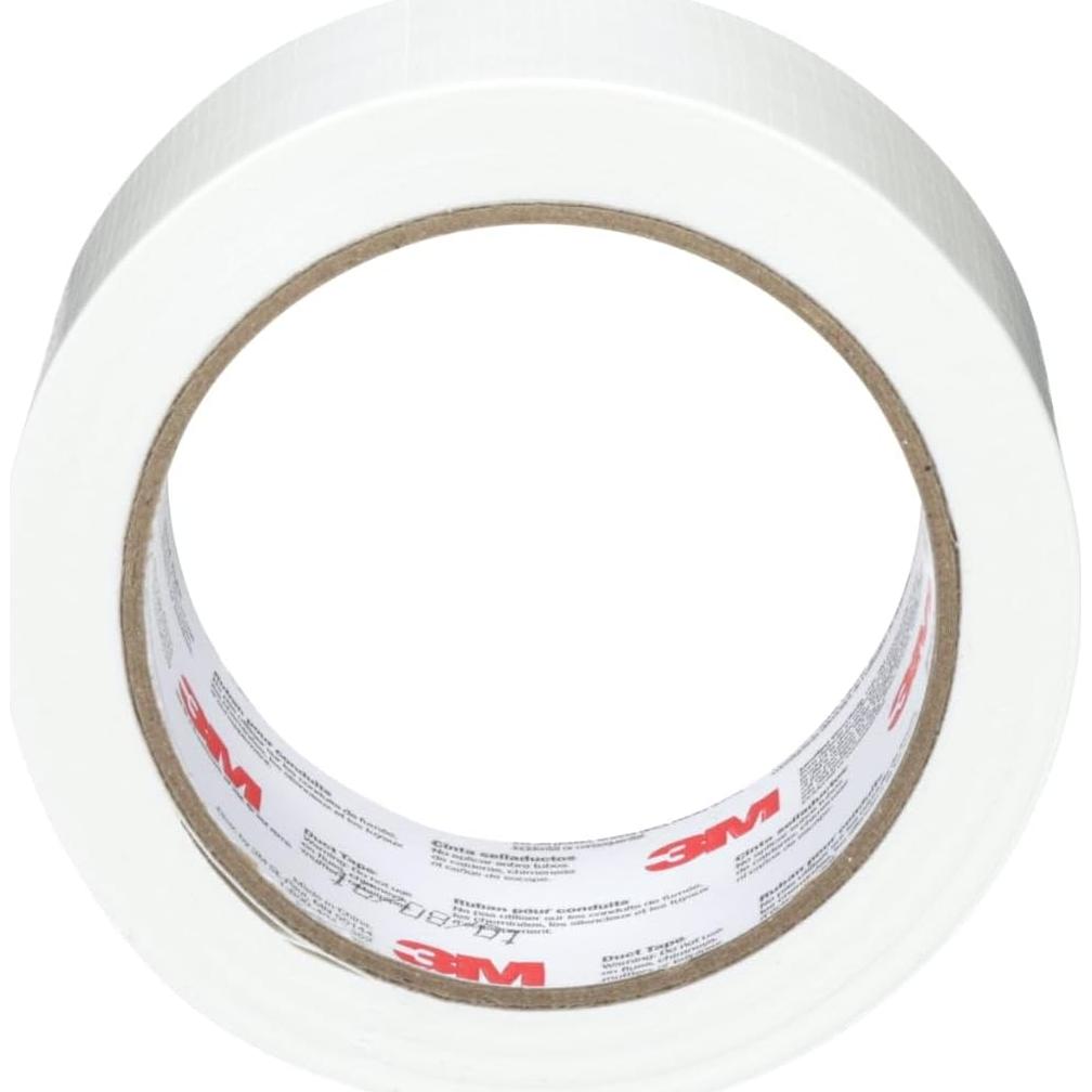 Cinta adhesiva de ducto 3M blanca 1.88" x 18.29m resistente