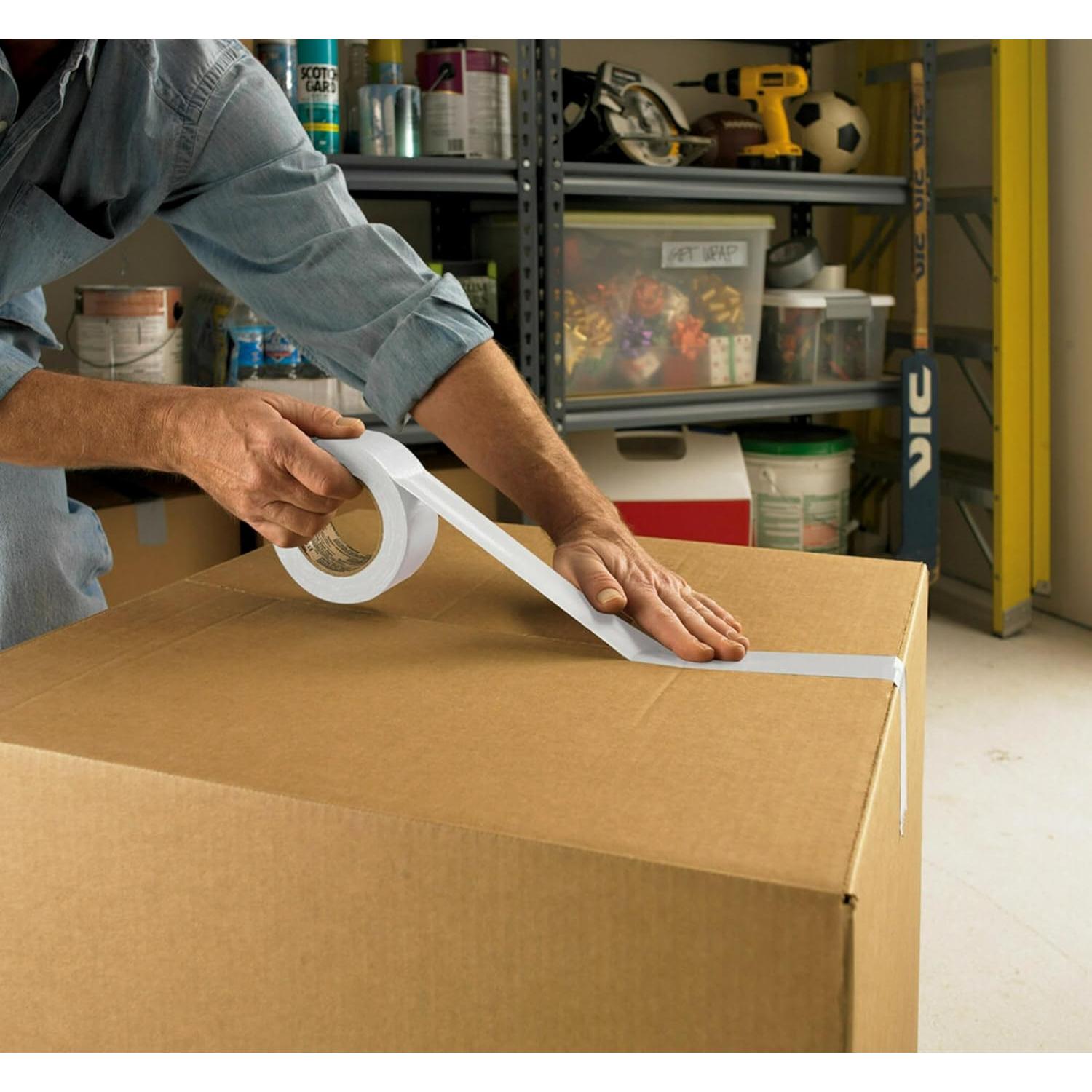 Cinta adhesiva de ducto 3M blanca 1.88" x 18.29m resistente