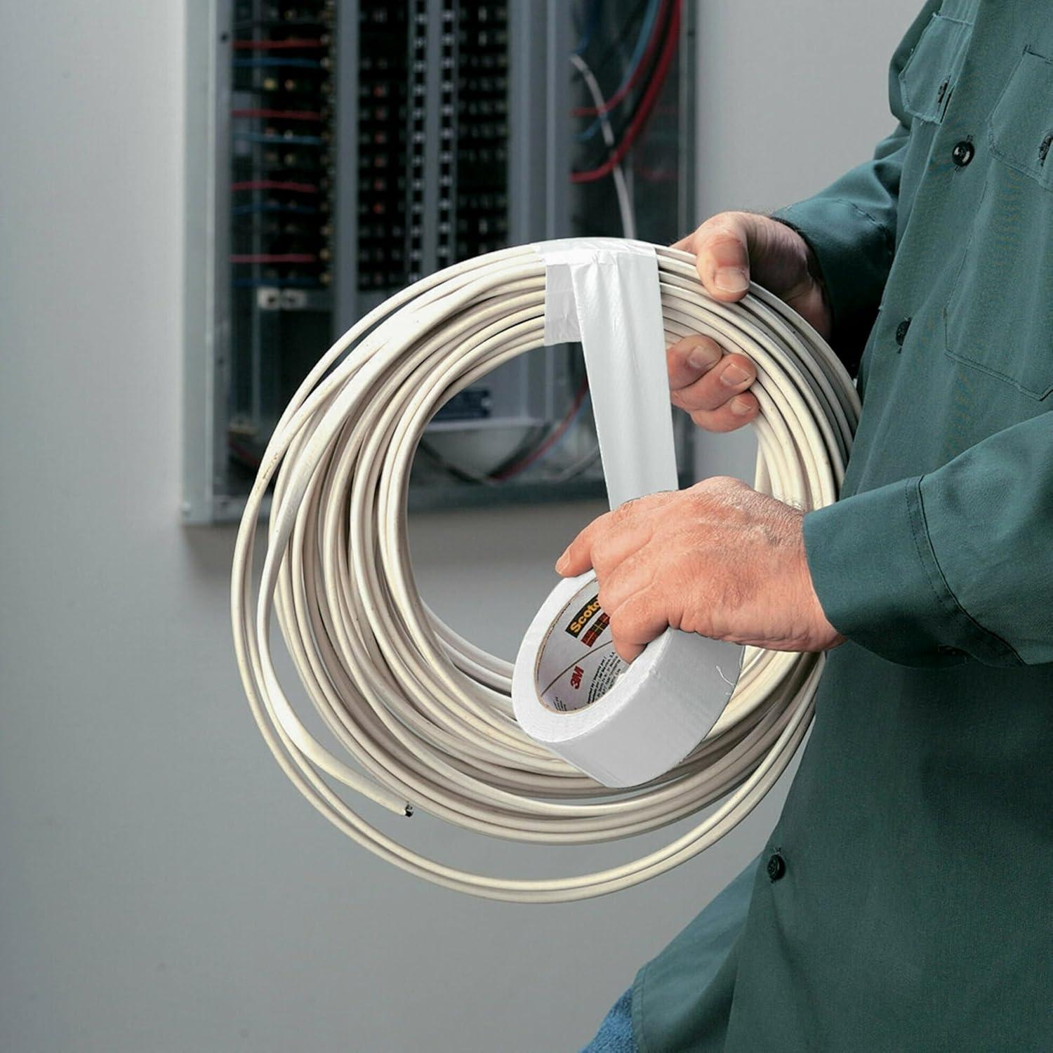 Cinta adhesiva de ducto 3M blanca 1.88" x 18.29m resistente