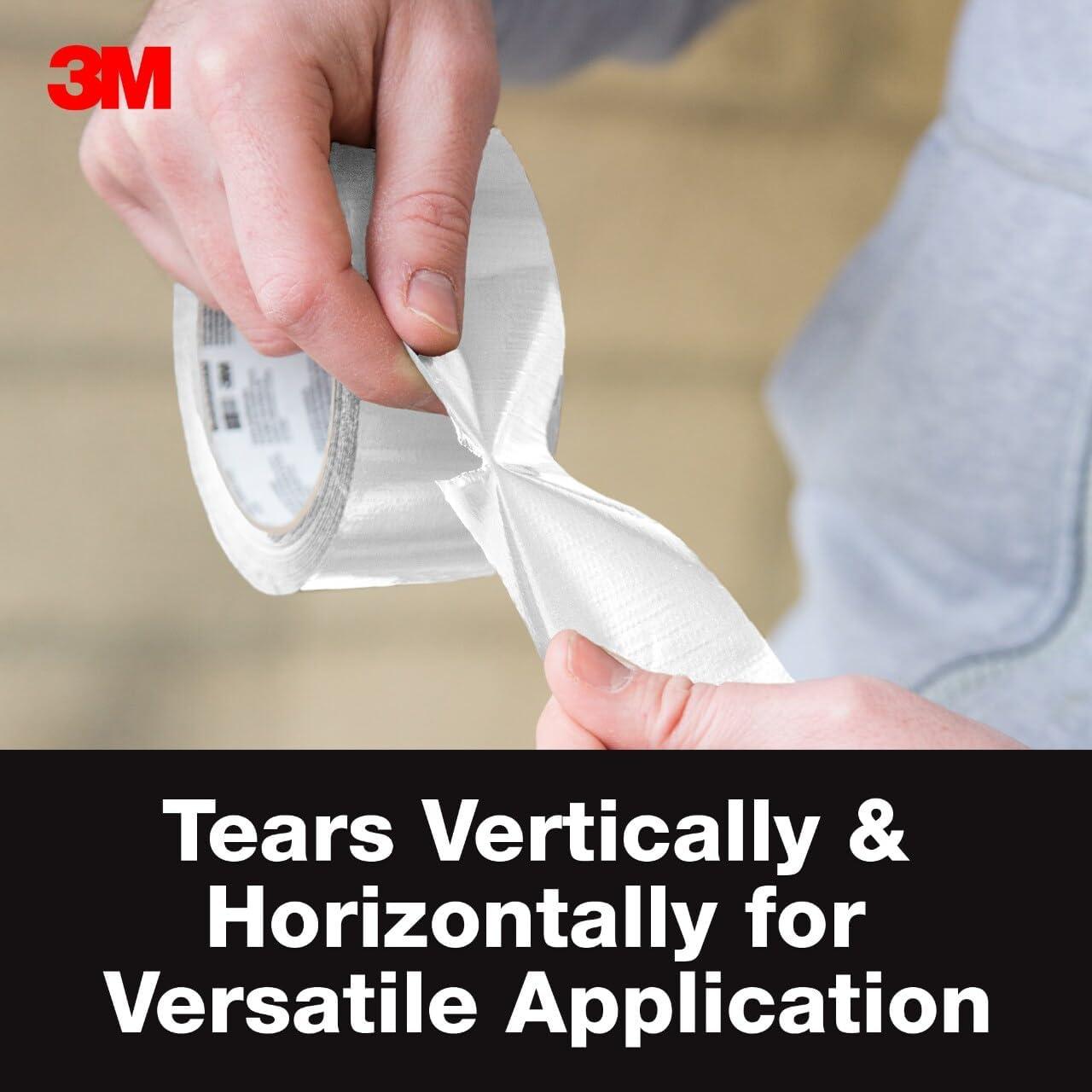 Cinta adhesiva de ducto 3M blanca 1.88" x 18.29m resistente