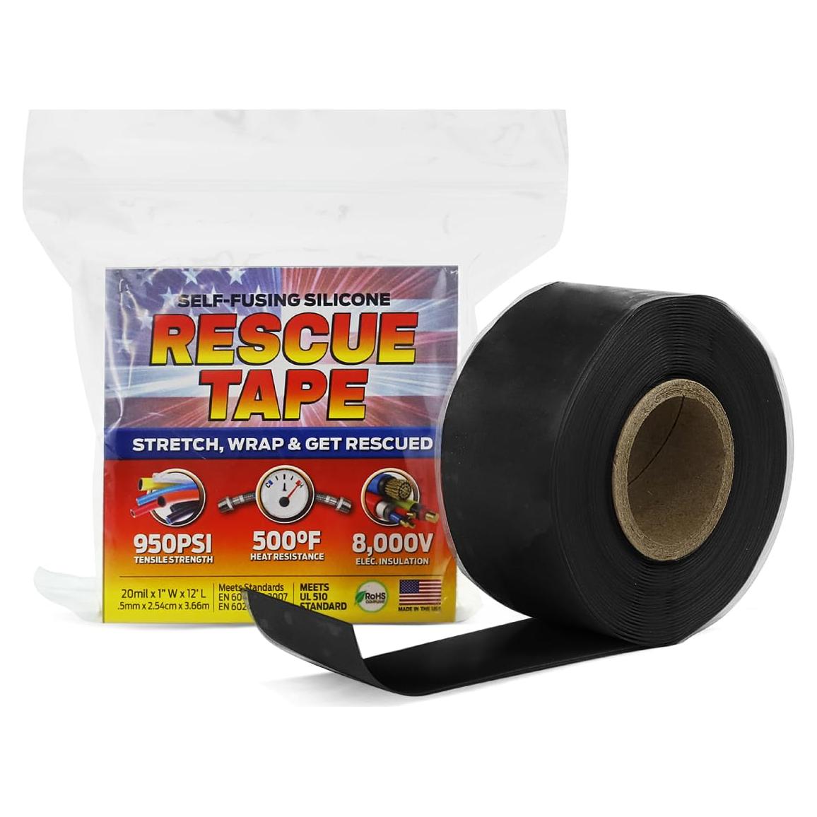Cinta de Silicona Auto-Fusionante Rescue Tape 2,54cm x 3,66m