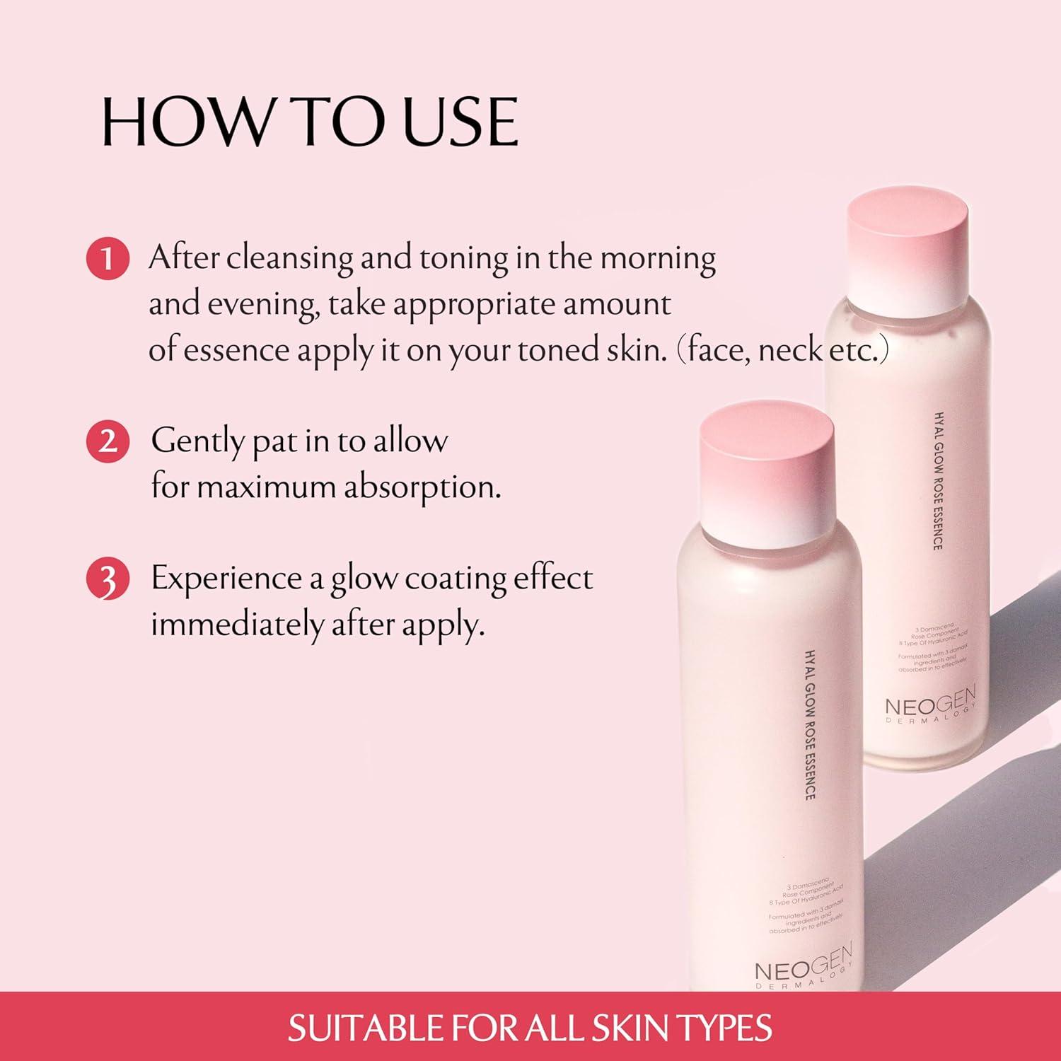 Esencia Hidratante DERMALOGY Neogen 160ml Rosa Damasco