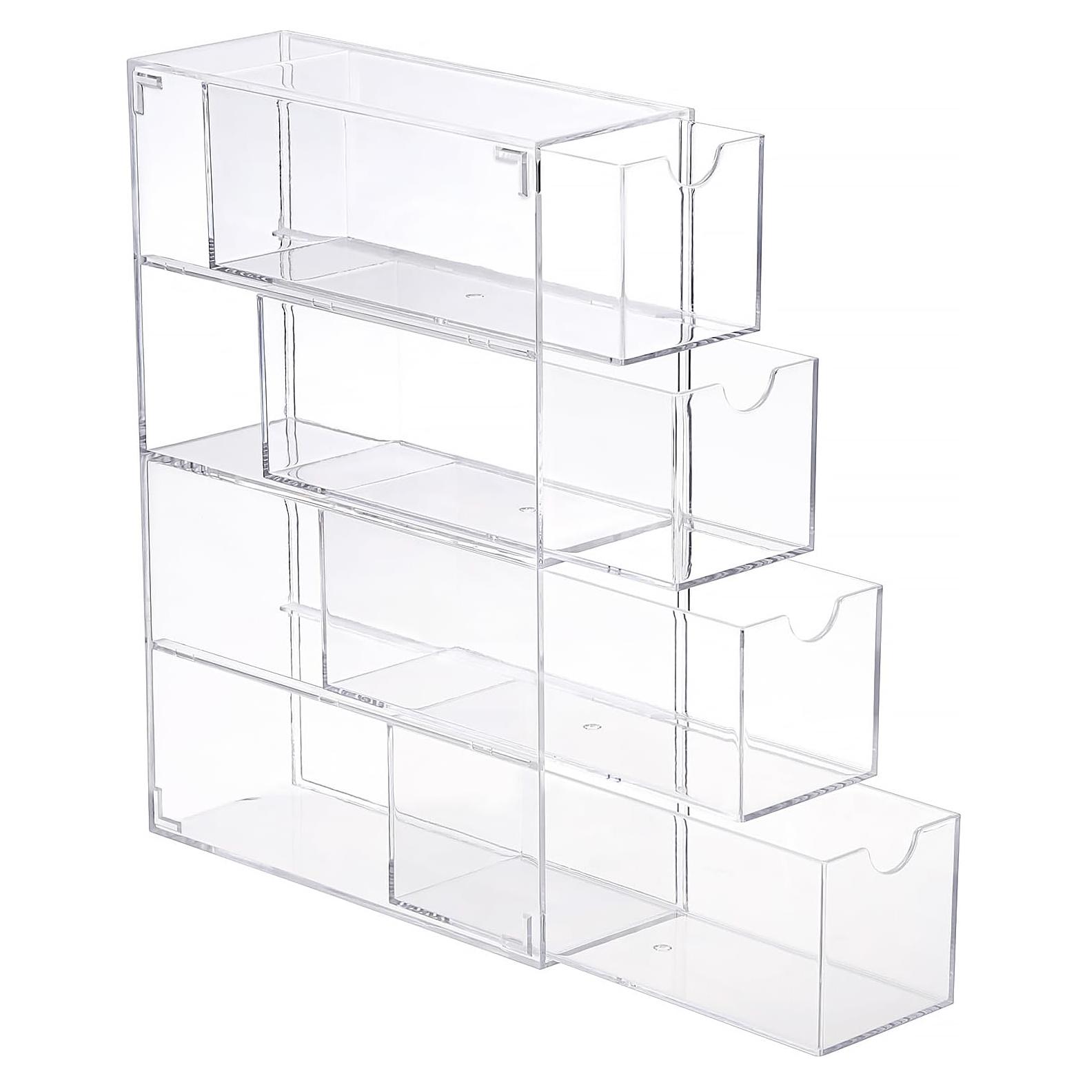 Organizador de Gafas Acrílico Hipiwe con 4 Cajones Extraíbles