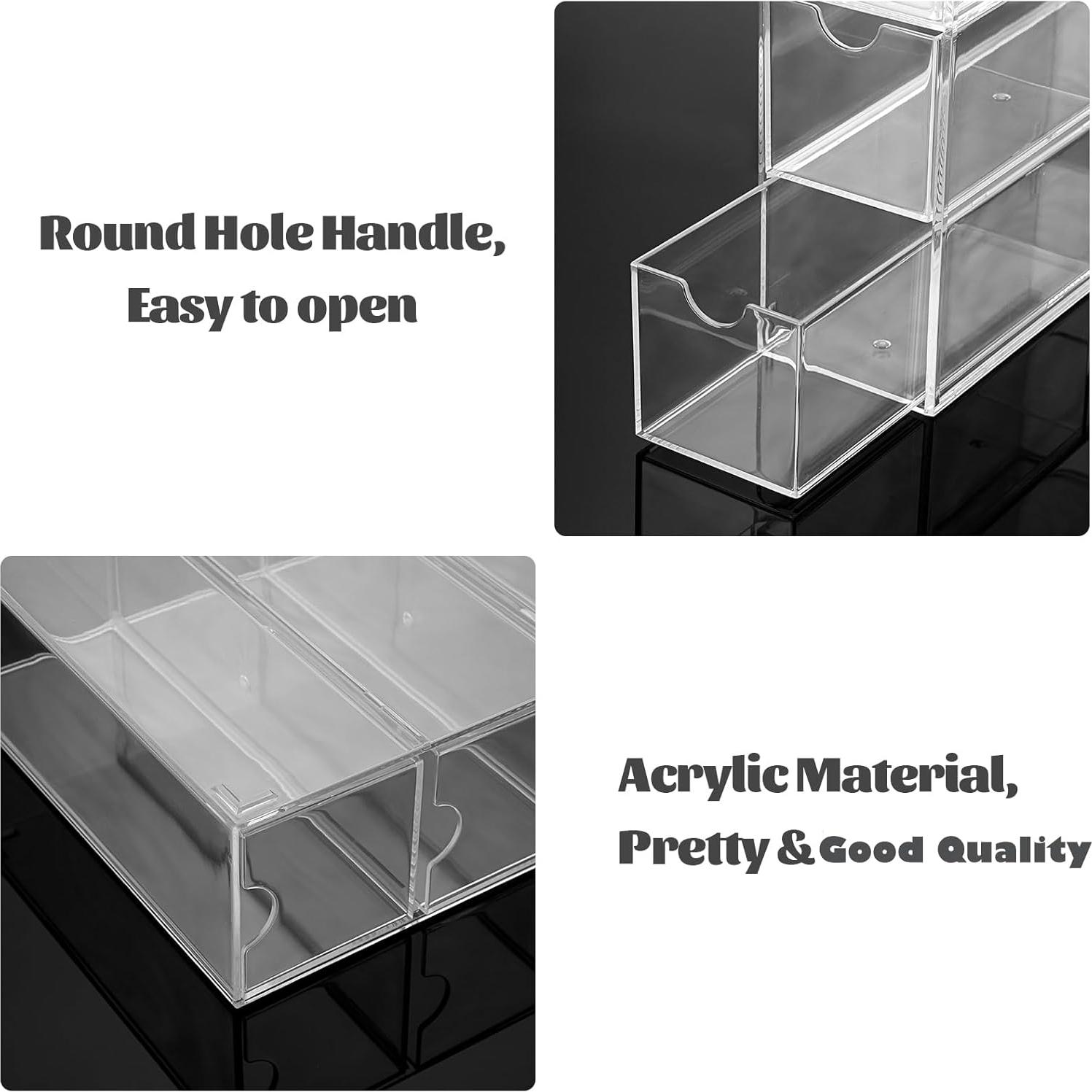 Organizador de Gafas Acrílico Hipiwe con 4 Cajones Extraíbles