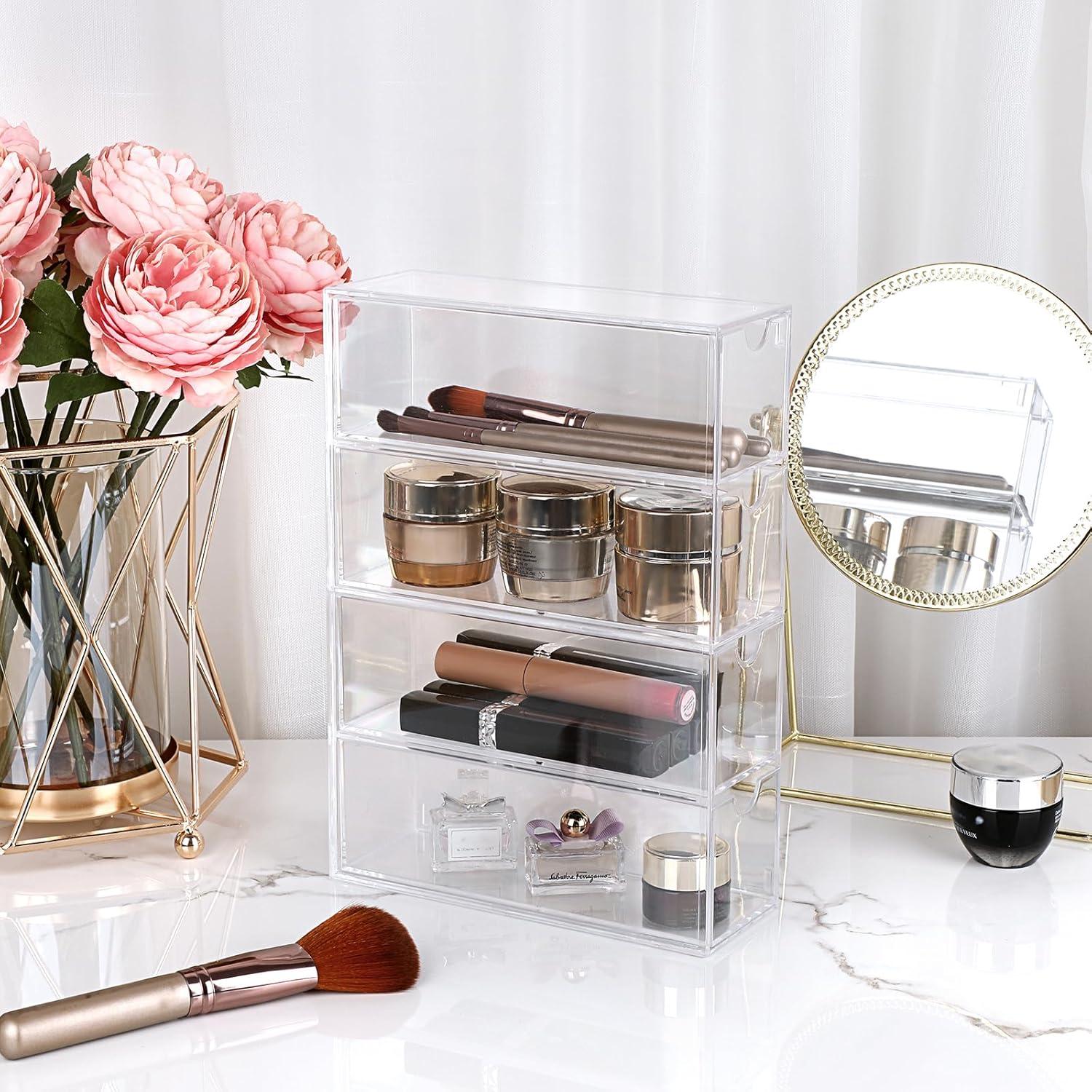 Organizador de Gafas Acrílico Hipiwe con 4 Cajones Extraíbles