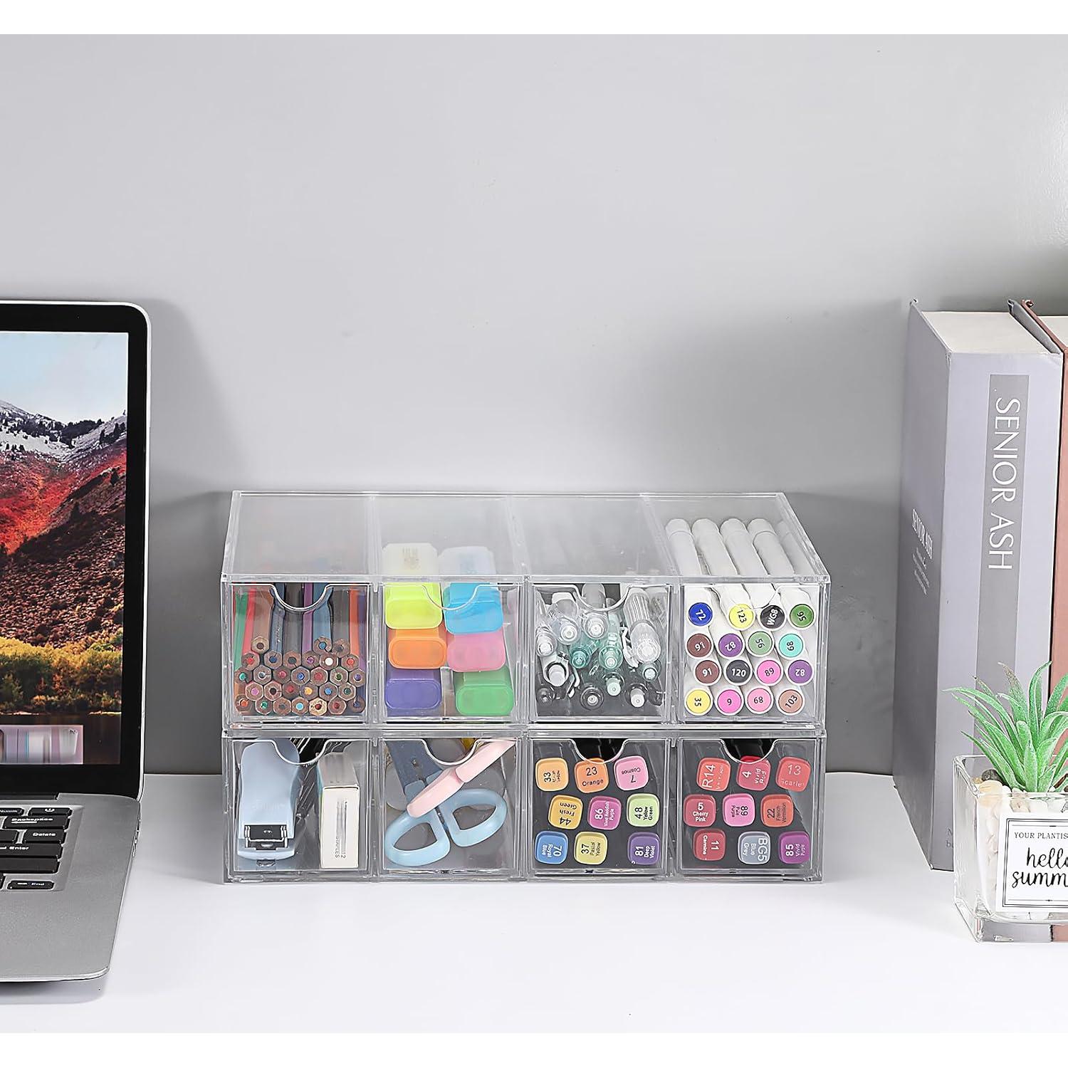 Organizador de Gafas Acrílico Hipiwe 2 Paquetes 17.5x6.6x24.6cm