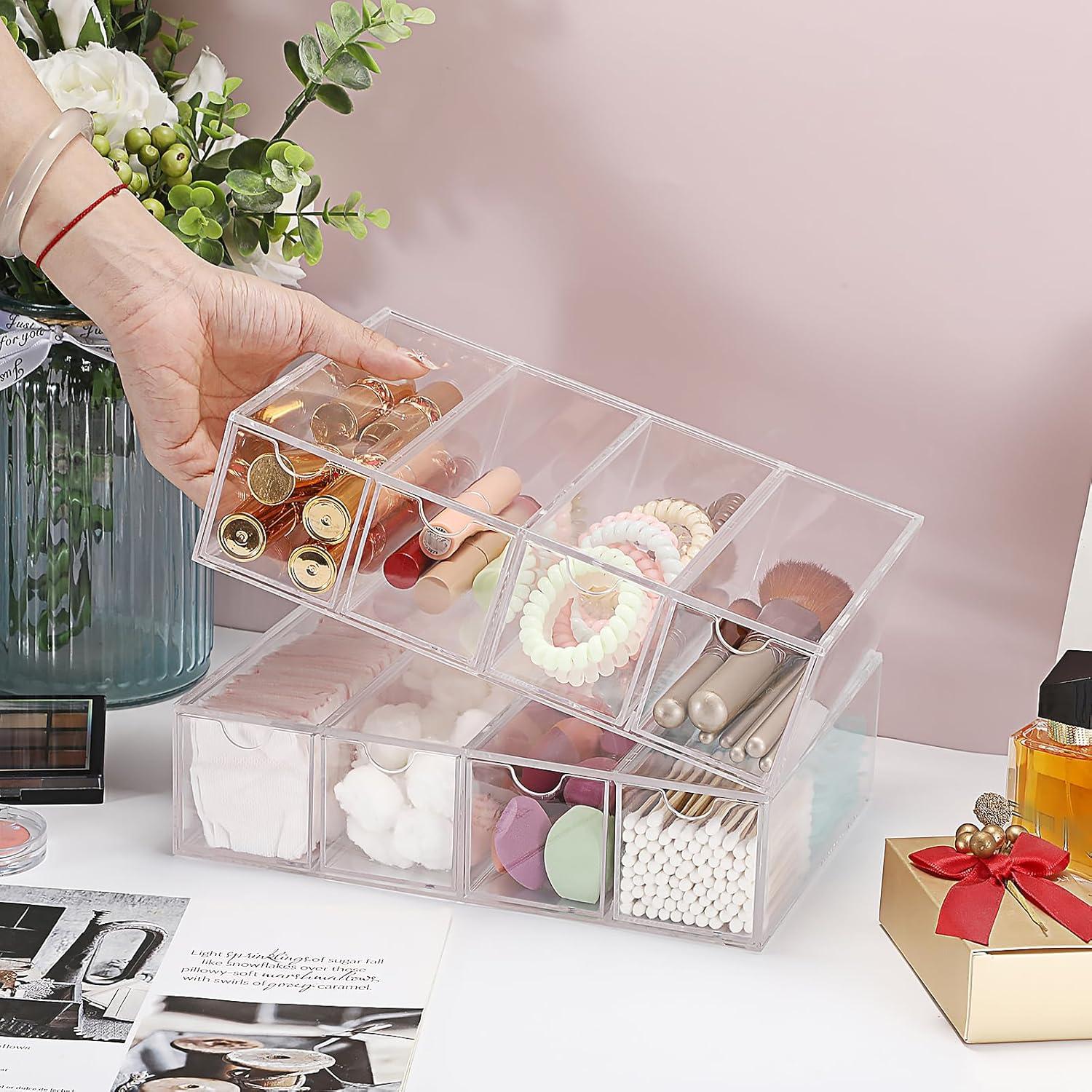 Organizador de Gafas Acrílico Hipiwe 2 Paquetes 17.5x6.6x24.6cm