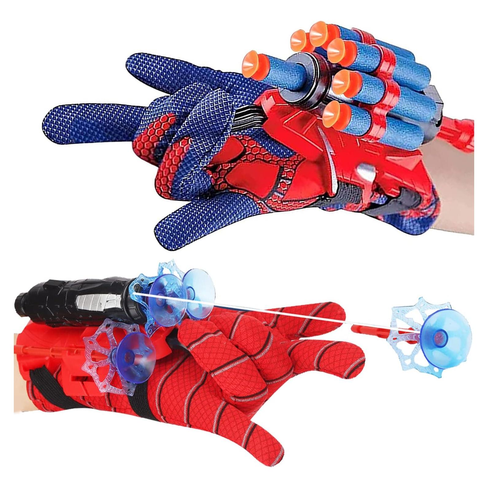 Juego Lanzador Telaraña Vinciph 2 Guantes 5 Balas Suaves