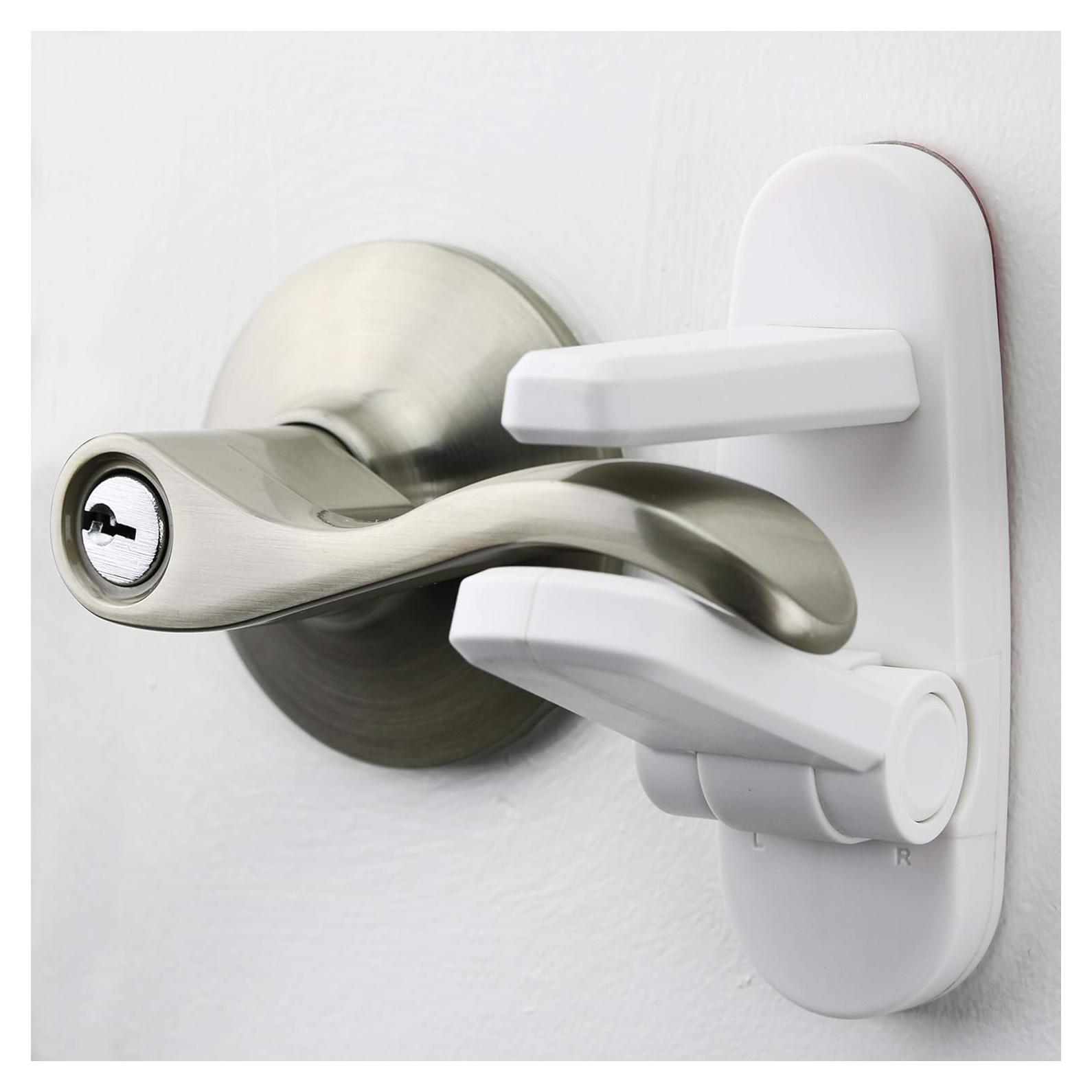 Bloqueo de Palanca de Puerta 2 Unidades - ABS Blanco