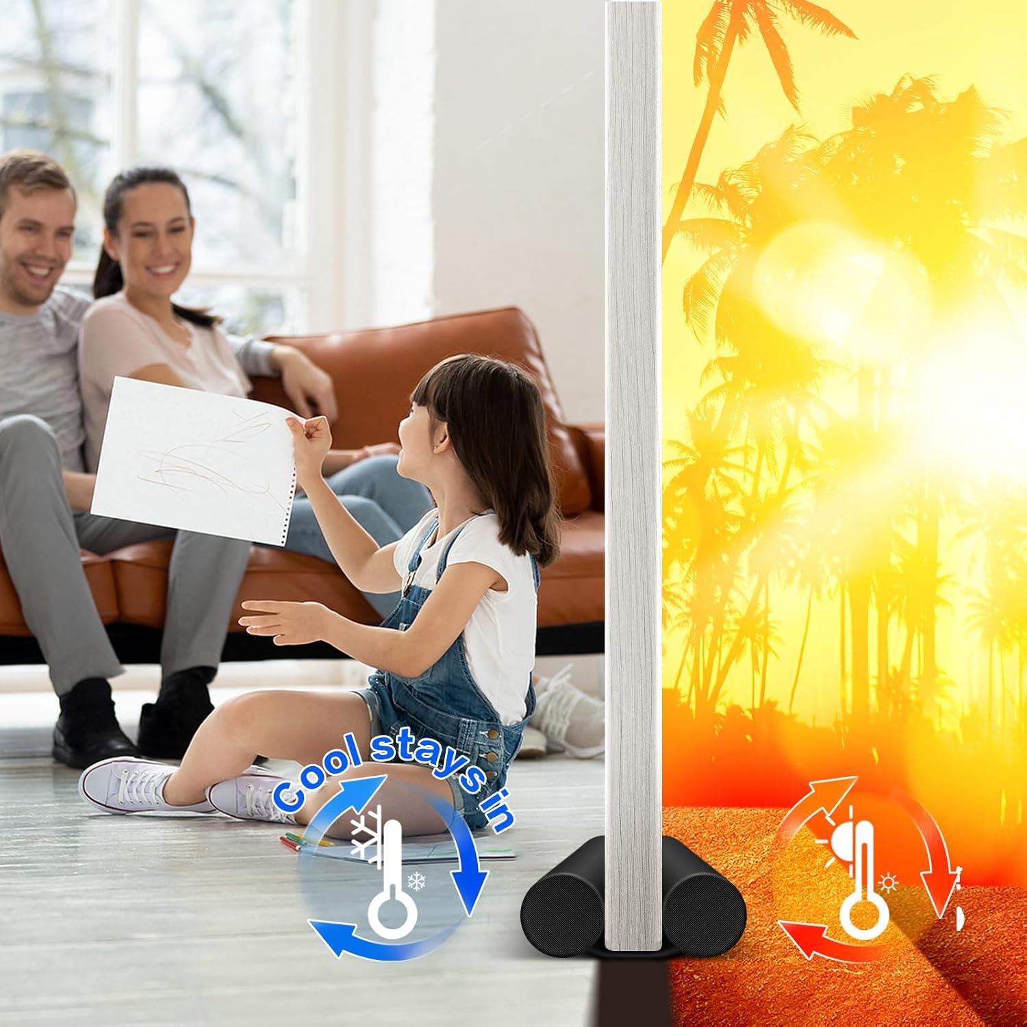 MAXTID Tapón de Draft Grande Negro 91,44 cm Ajustable