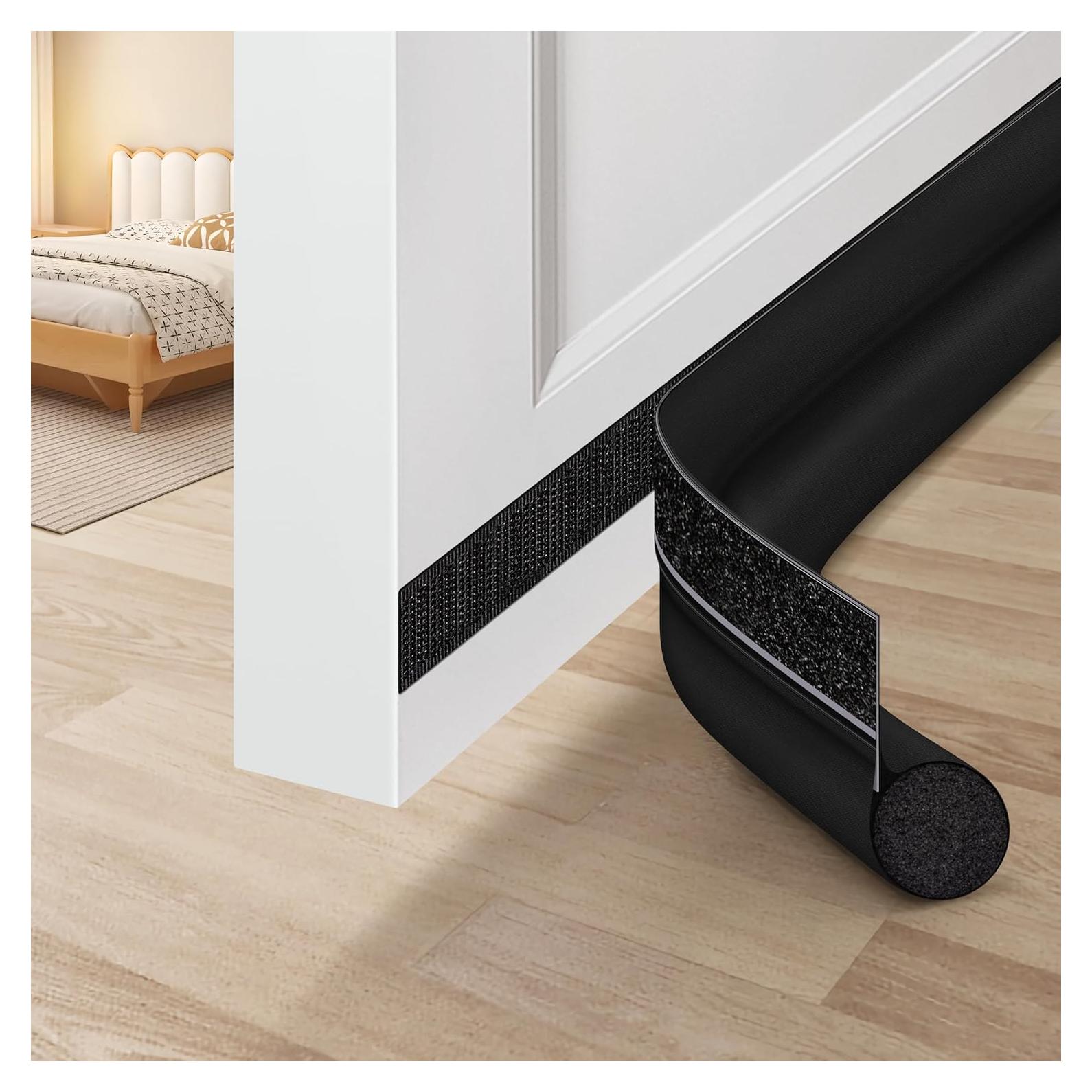 MAXTID Tapón de Corrientes para Puerta 91 cm Negro Ajustable