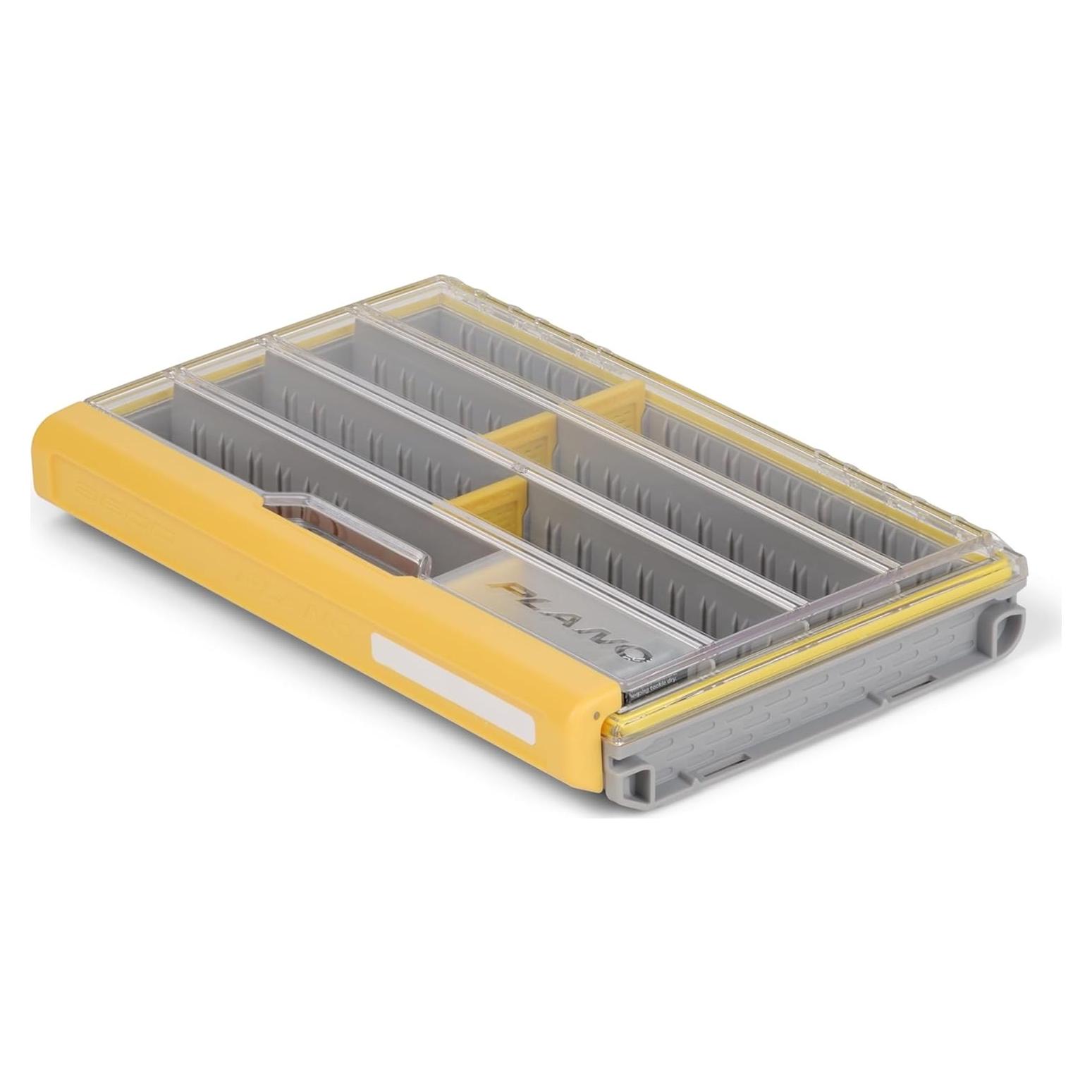 Caja de Cebos Plano Edge 3600, Gris y Amarillo, 11 Compartimentos