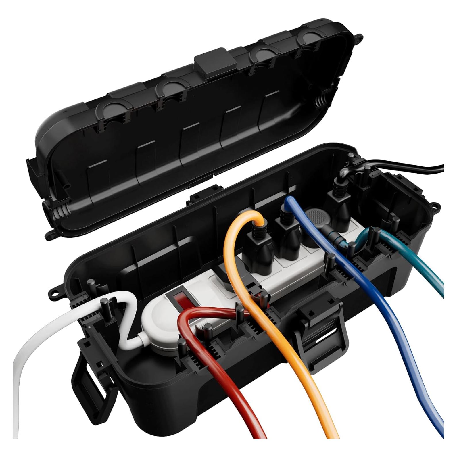 Caja Eléctrica Exterior Flemoon IP54 29x13x10 cm 6 Puertos