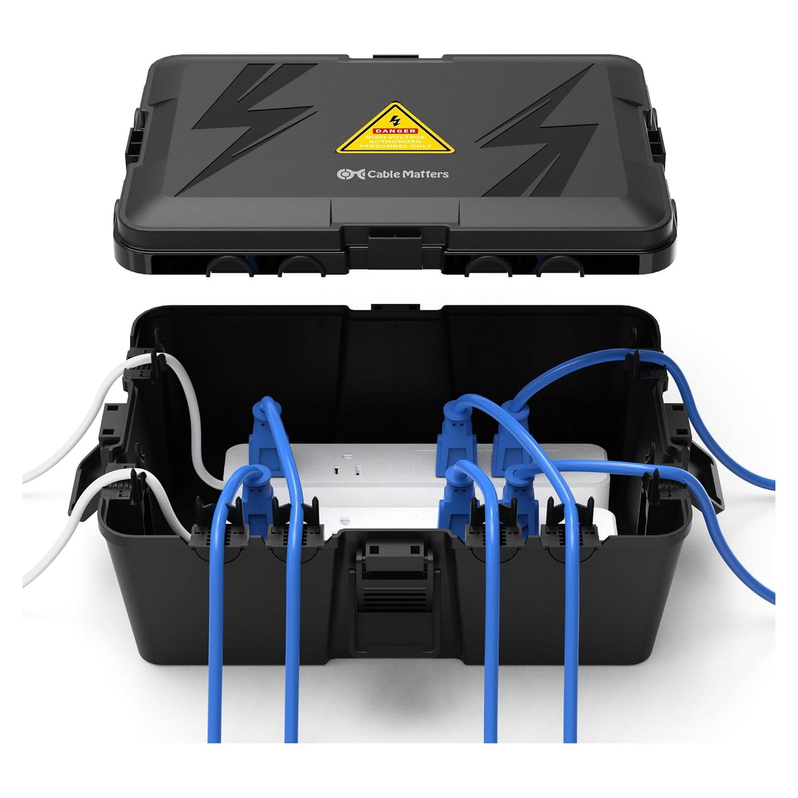 Caja Eléctrica Exterior Impermeable Cable Matters 33x22x13cm