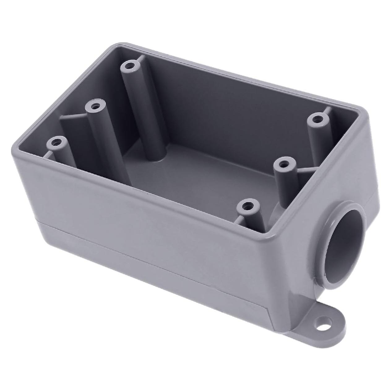 Caja de Salida Eléctrica Metálica Sigma 14250 Gris 1 Gang