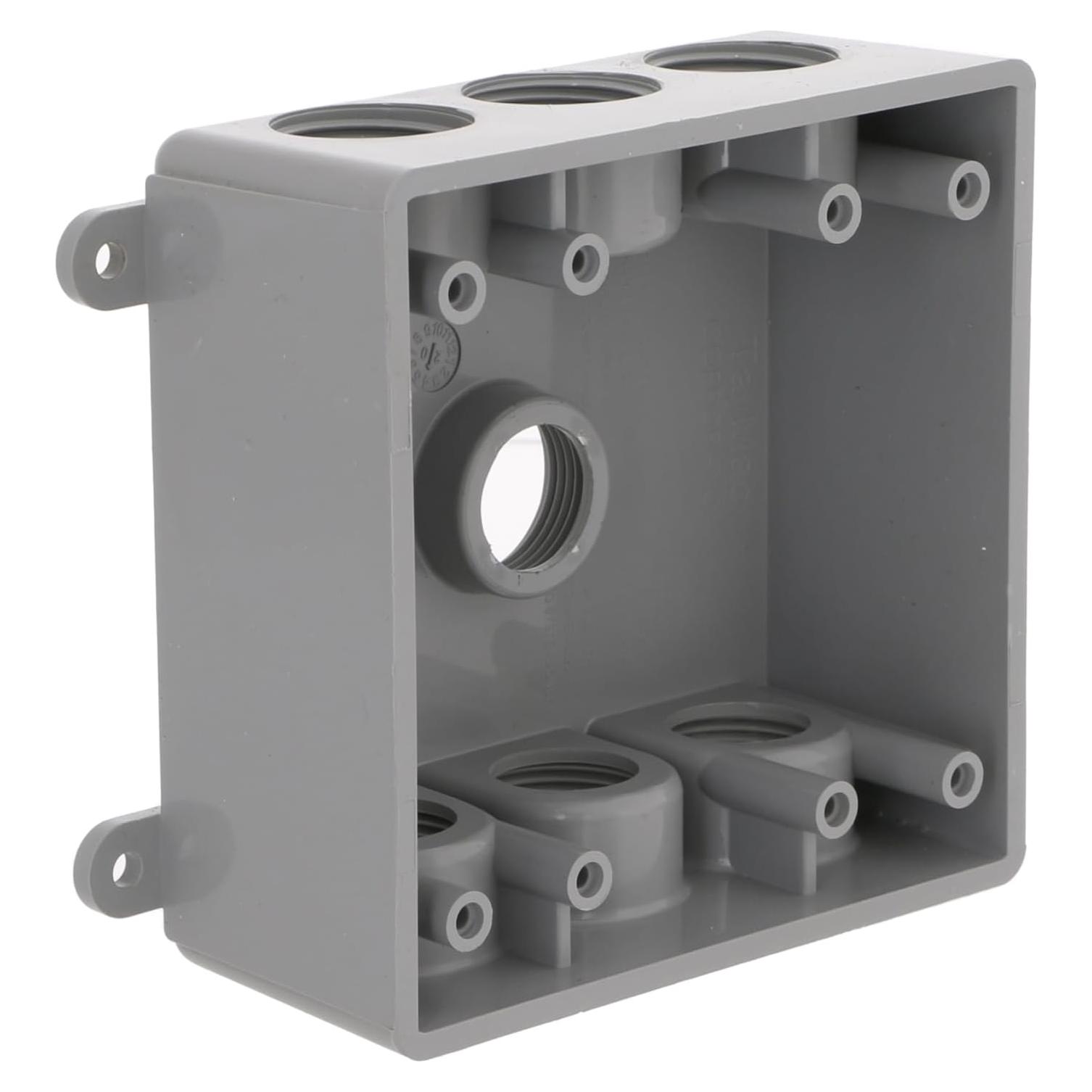 Caja a Prueba de Climas BELL PDB77550GY 2 Gangas 7 Salidas Gris