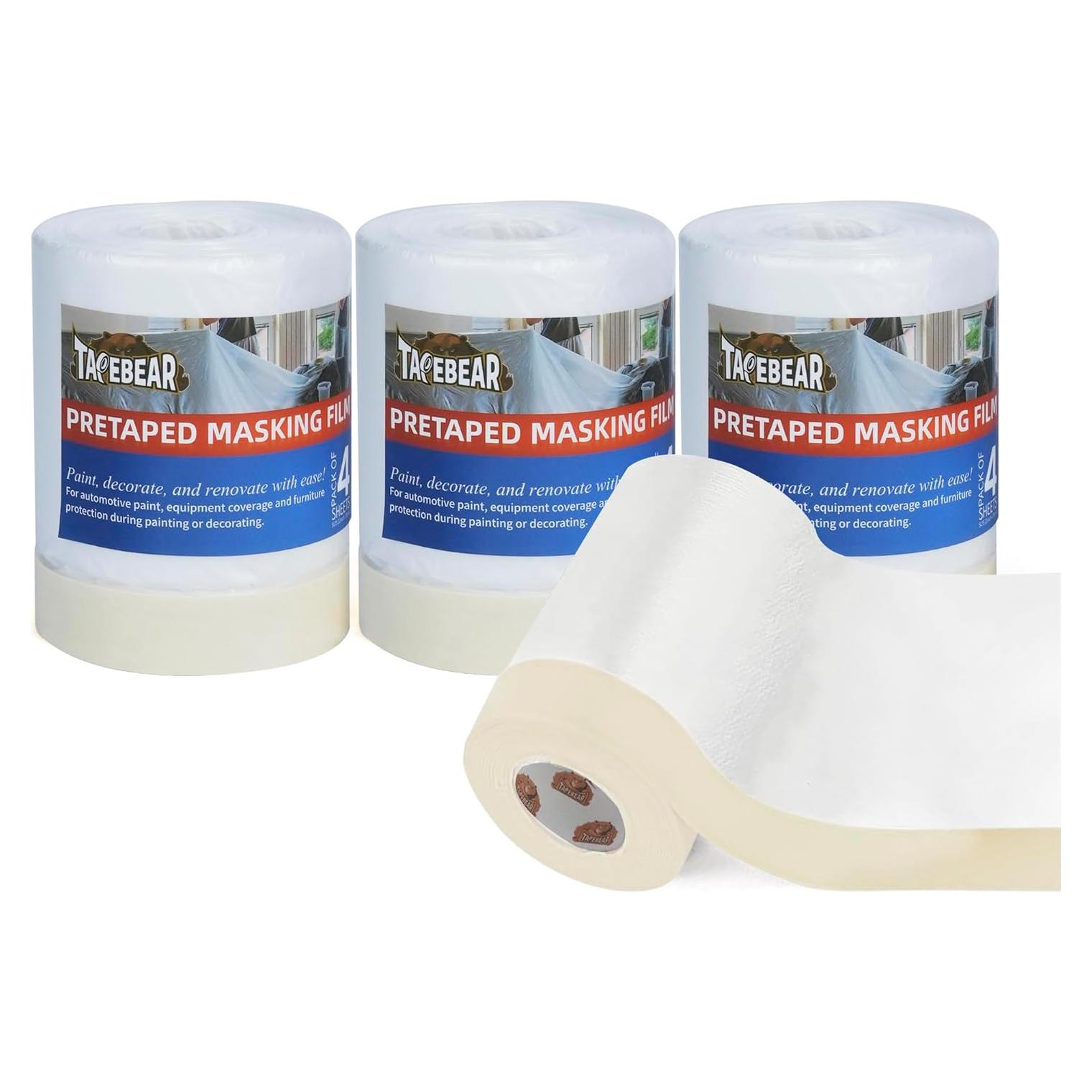 Cinta de enmascarar TAPEBEAR 22x90 pies extra gruesa