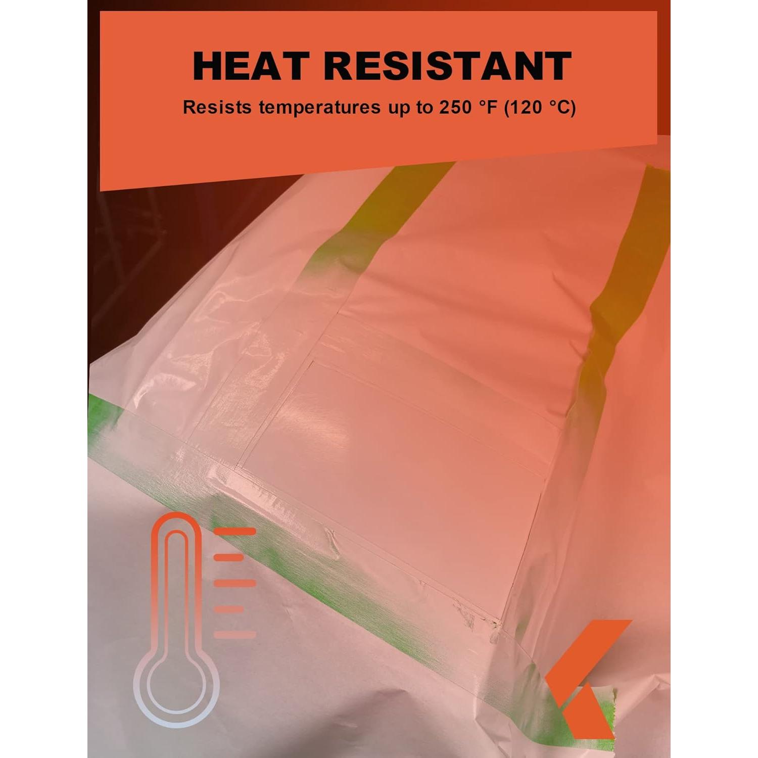 Cinta de Pintor KREFINISH Verde 1.8 cm x 54.86 m - 6 Rollos